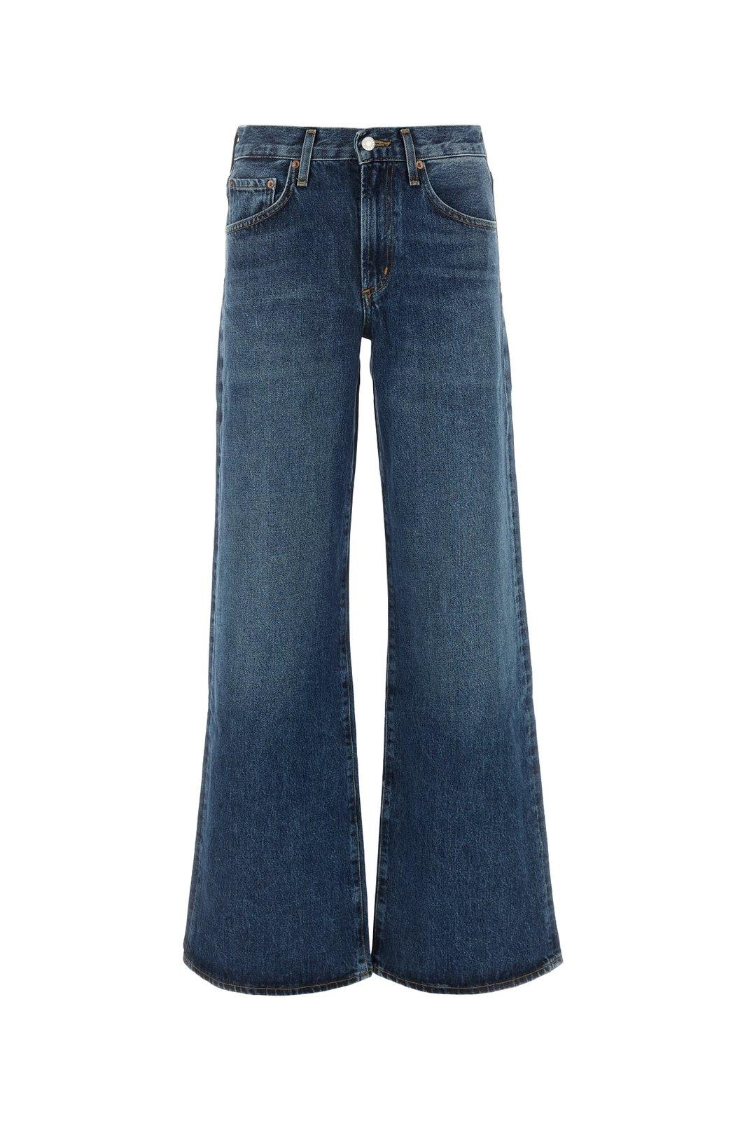 AGOLDE CLARA LOW-RISE FLARED JEANS