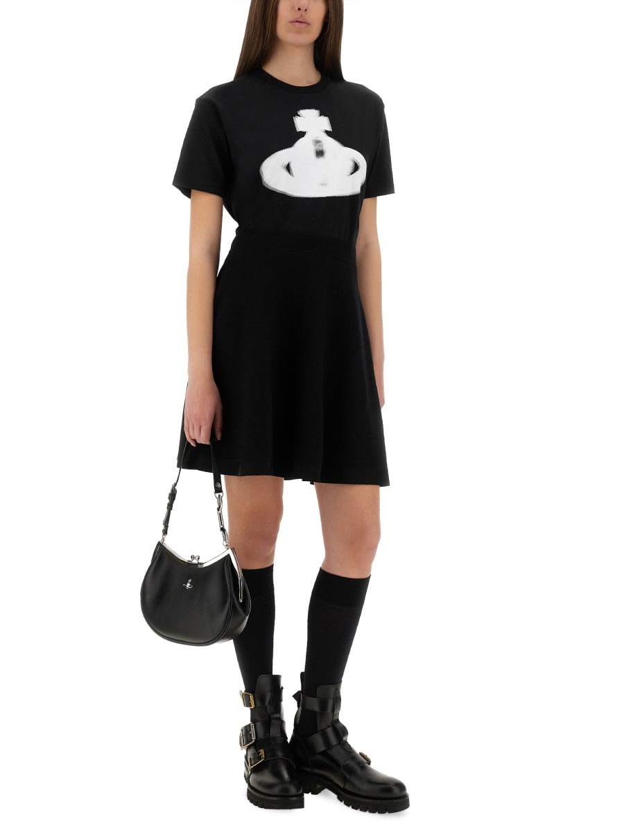 Shop Vivienne Westwood Halftone Orb T-shirt In Black