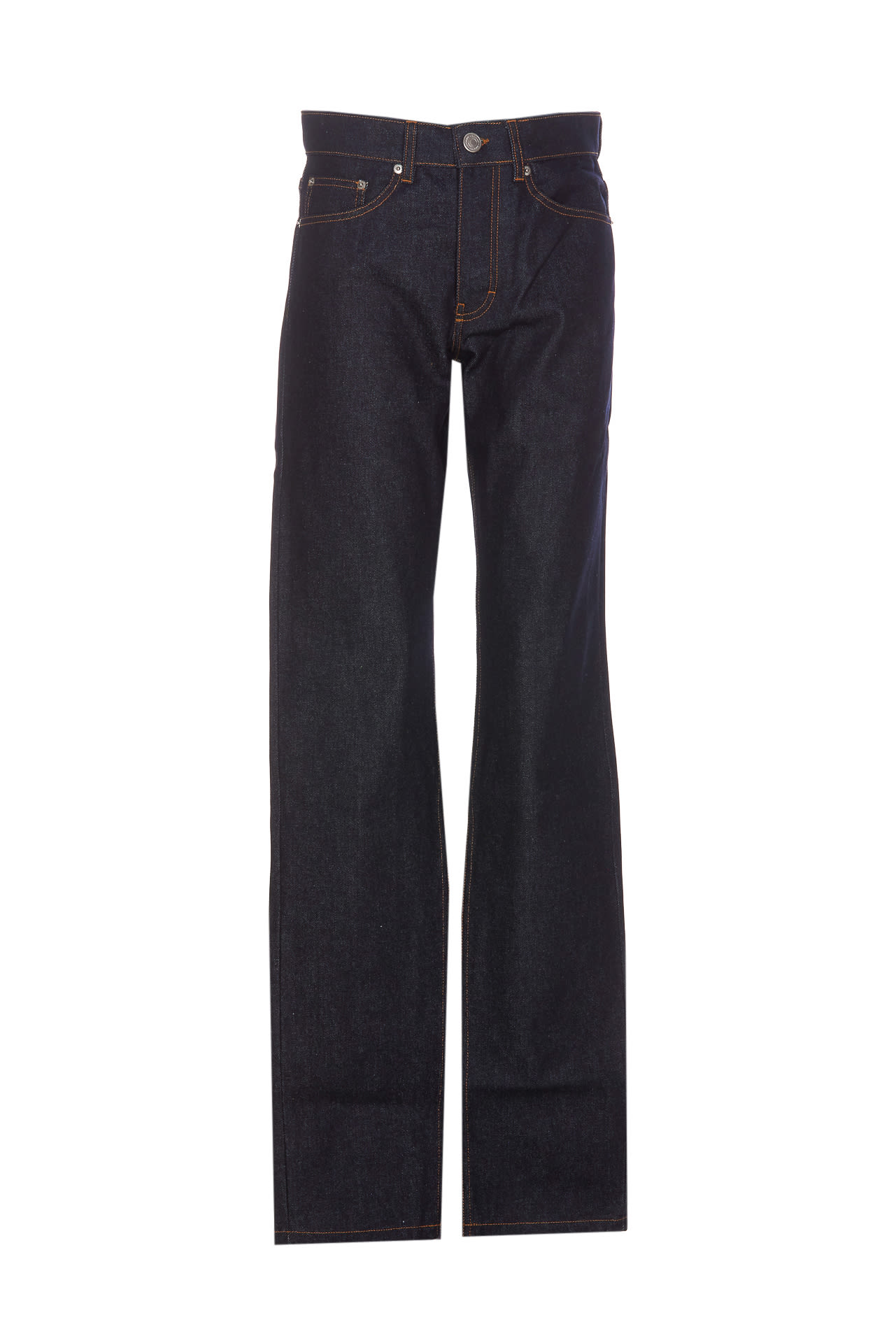 Shop Ami Alexandre Mattiussi Classic Fit Jeans In Blue