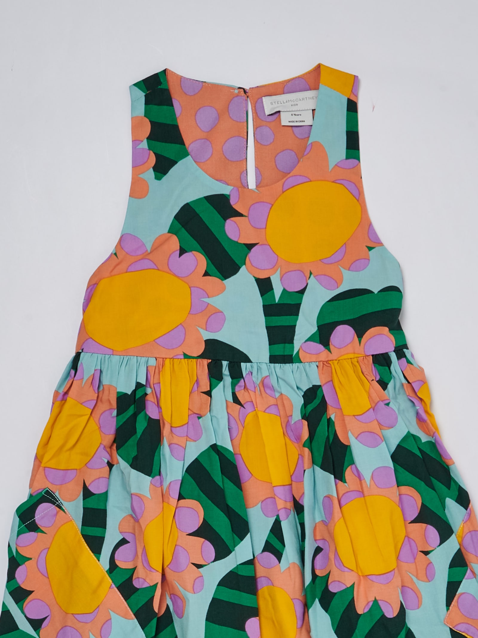 Shop Stella Mccartney Dress Dress In Celeste-multi