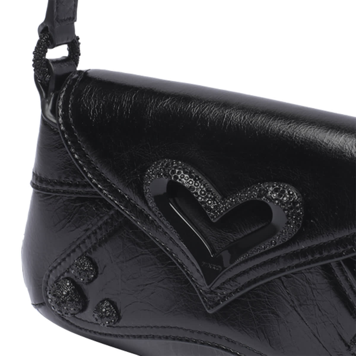 Shop Pinko 520 Baby Shoulder Bag In Black
