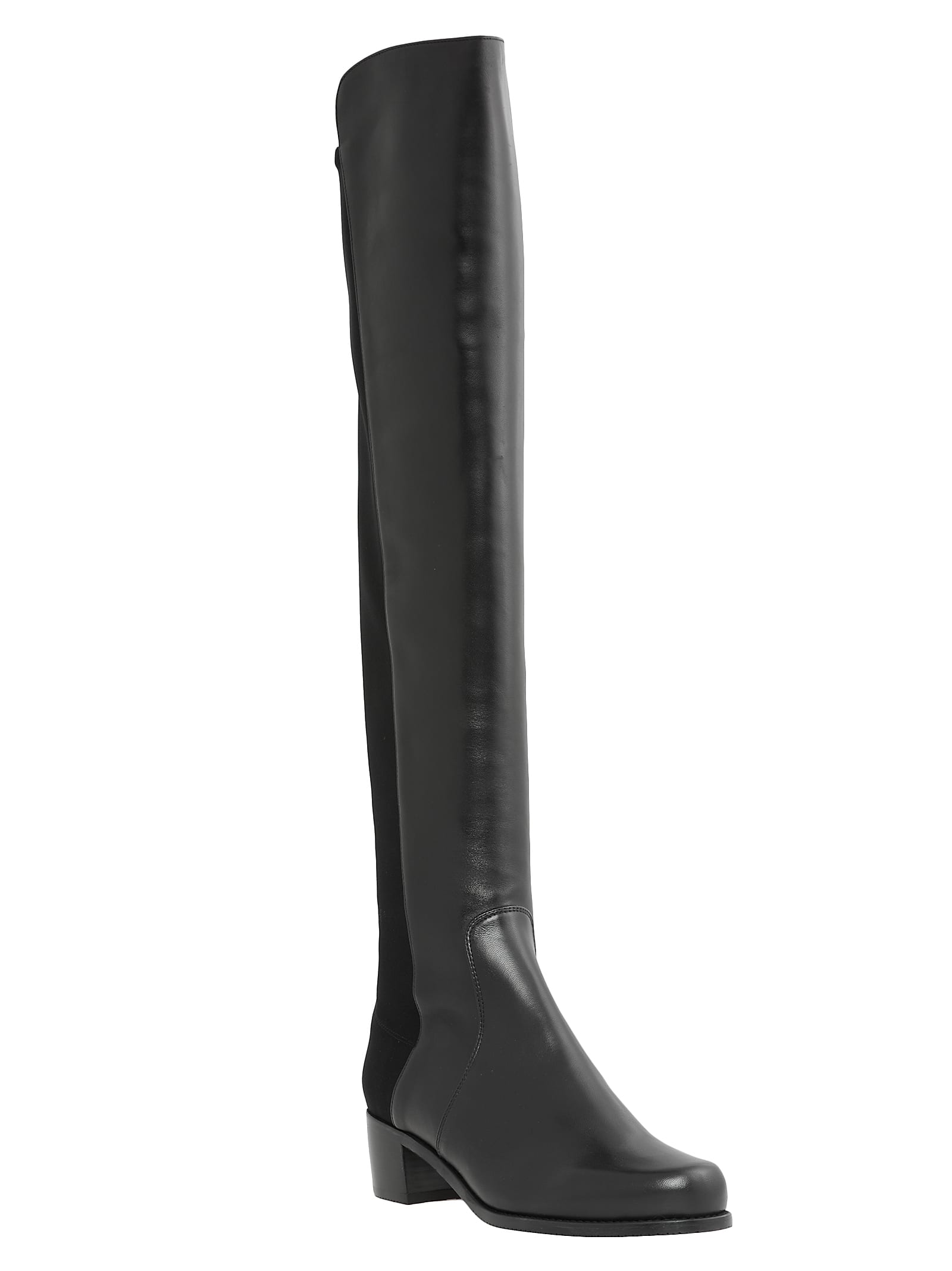 Stuart Weitzman Stuart Weitzman Leather Cuissard Boots - BLACK ...
