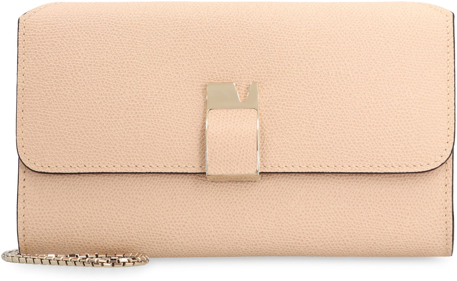 Valextra Nolo Leather Clutch In Pink