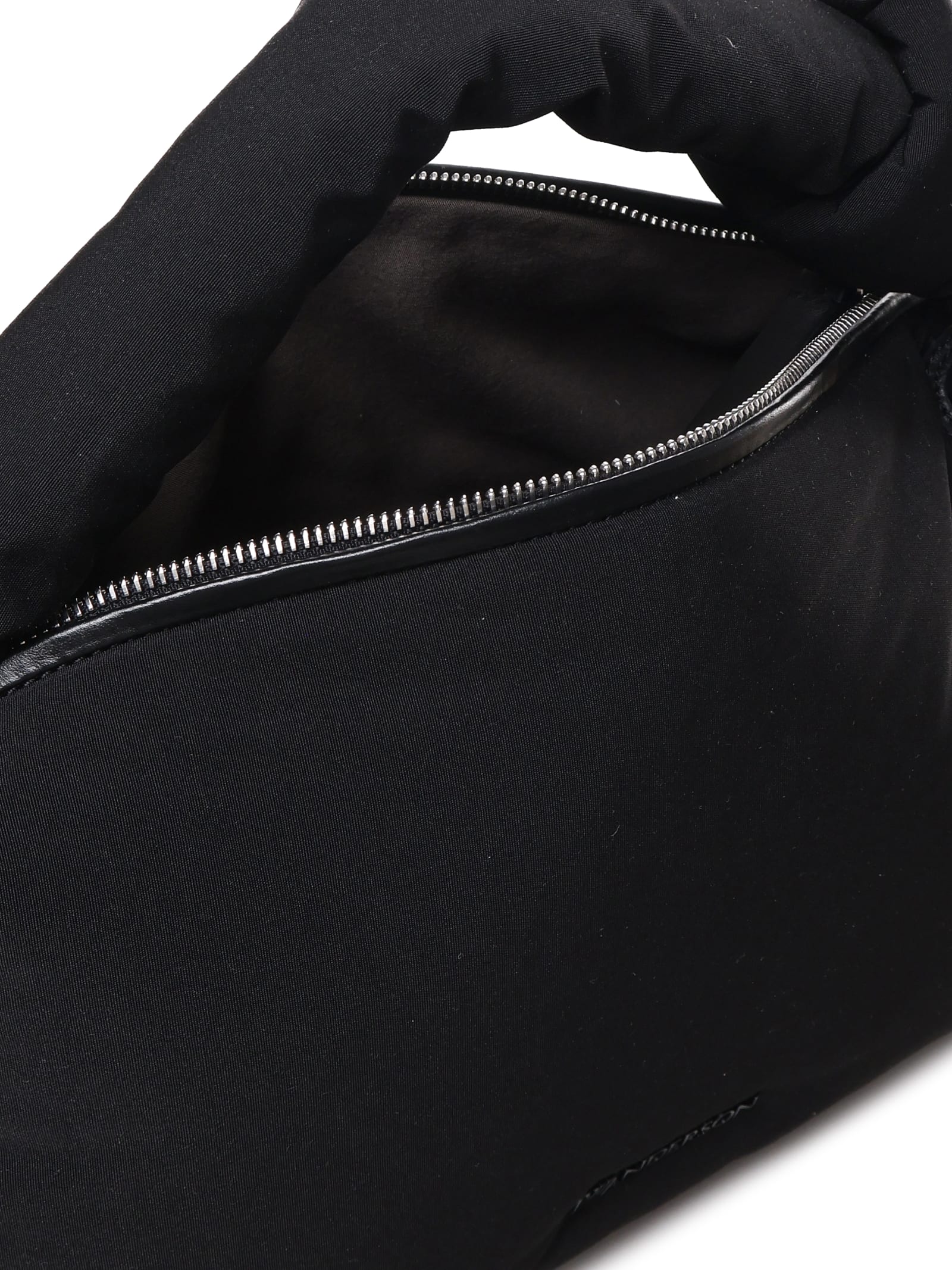 Jw Anderson Puffy Corner Bag In Nylon In Black