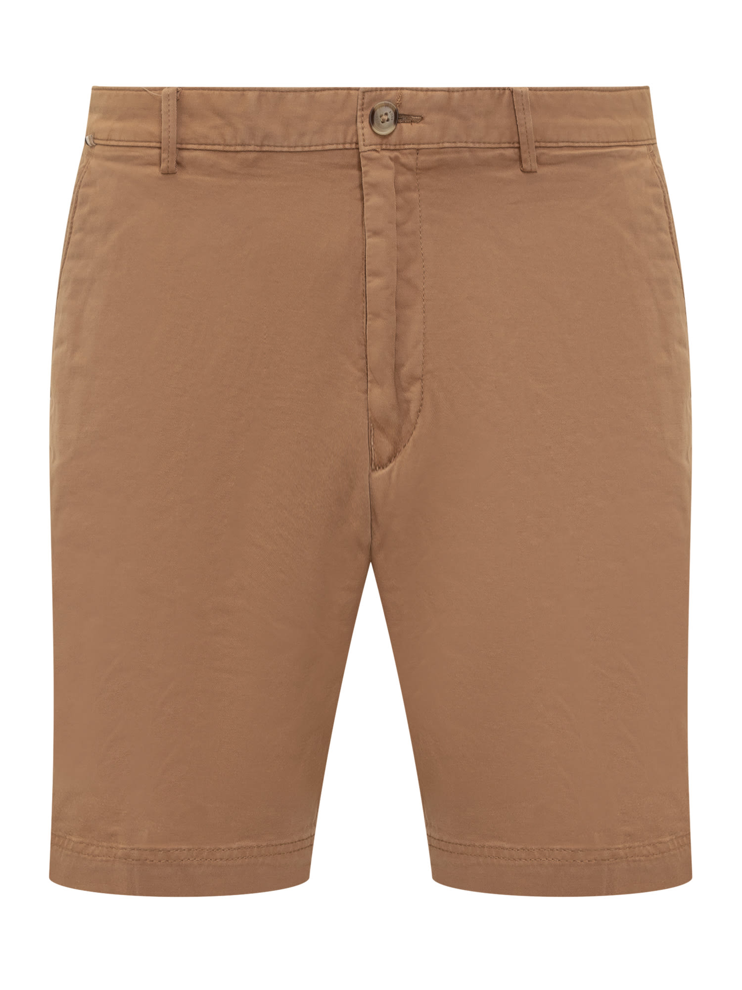 Shop Hugo Boss Shorts In Medium Beige