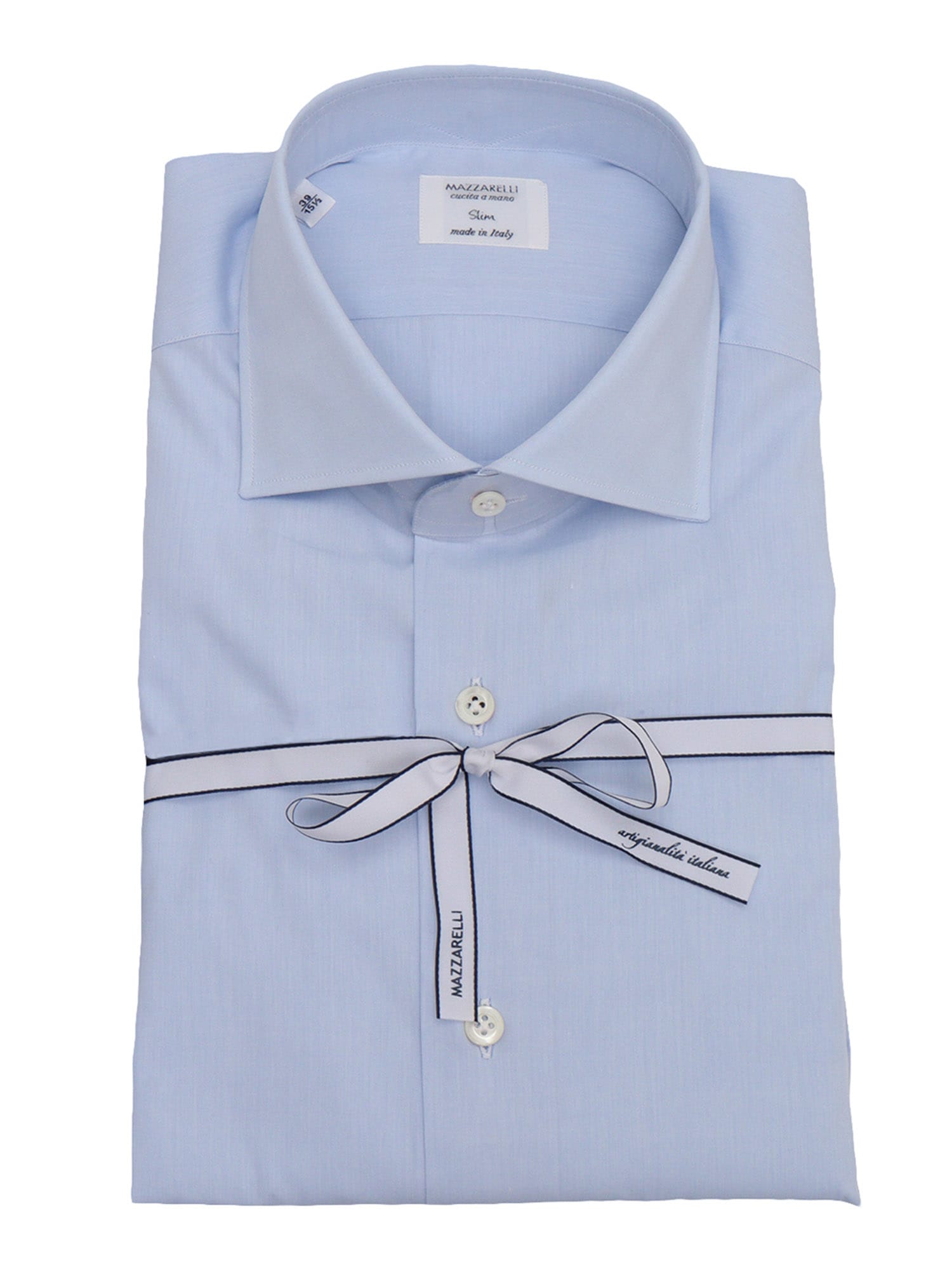 Slim Fit Shirt In Blue Cotton