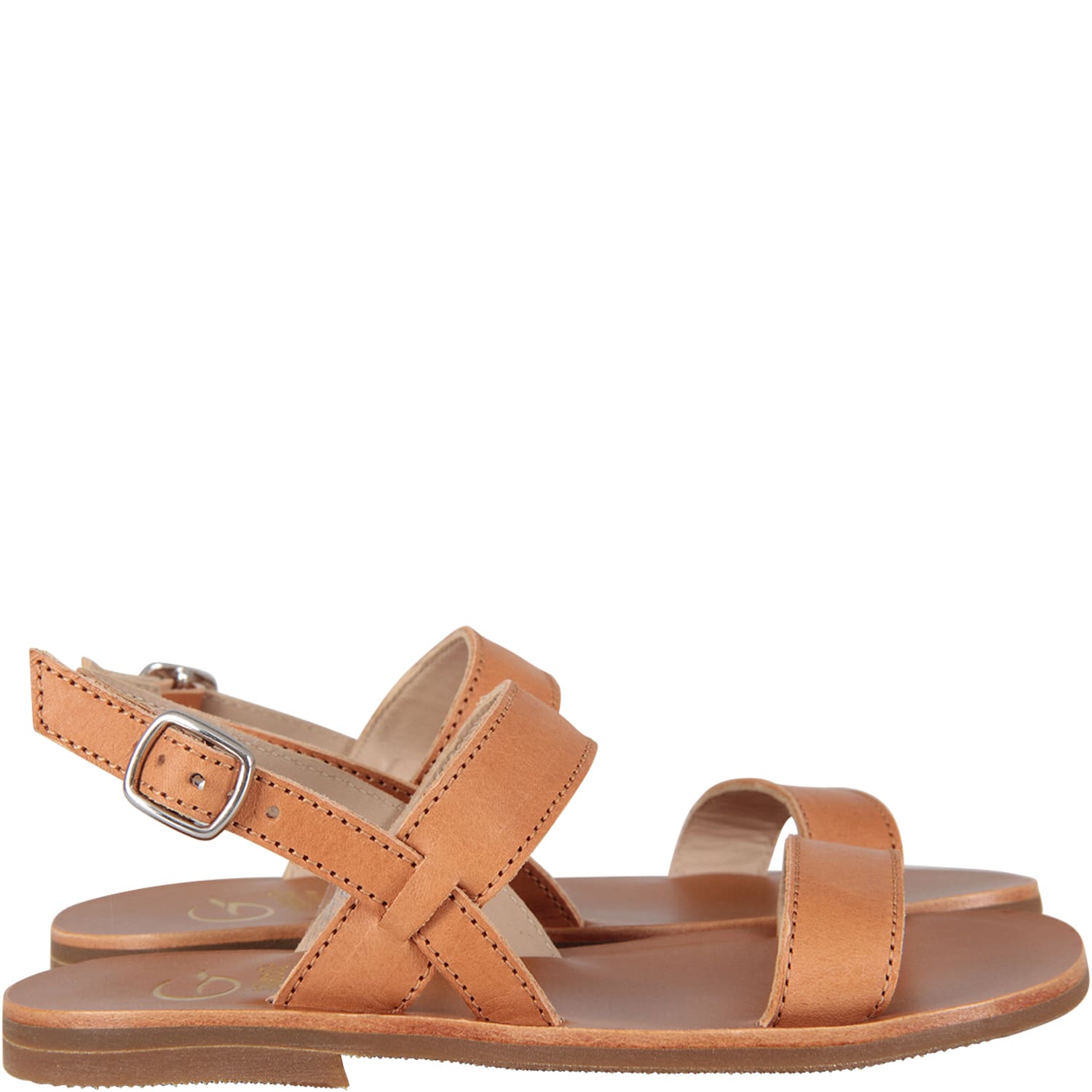 Gallucci Brown Sandals For Girl