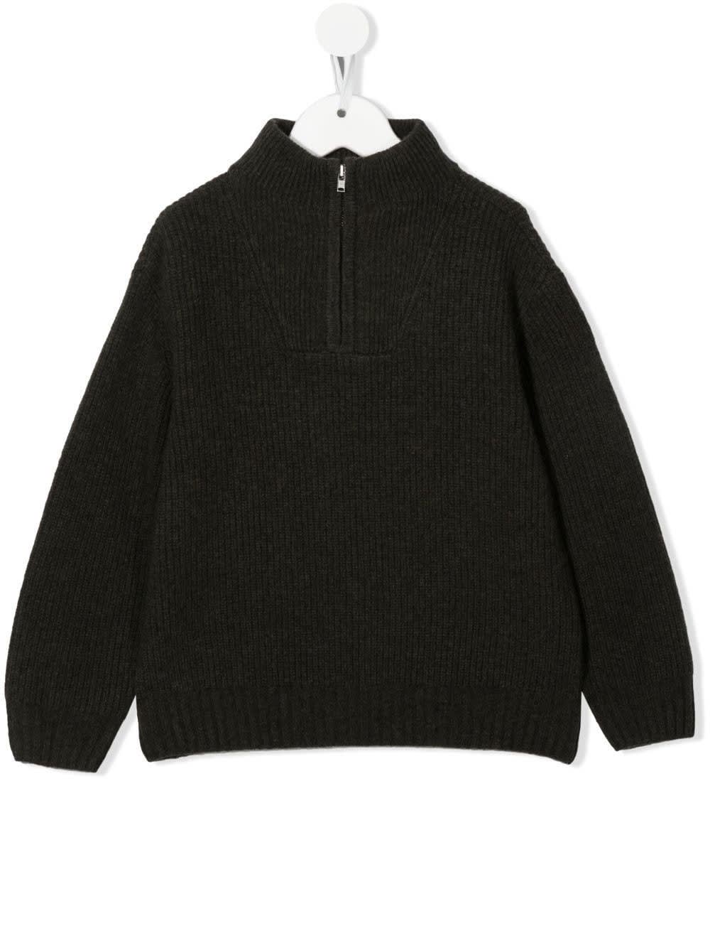 Bonpoint Khaki Baldo Sweater