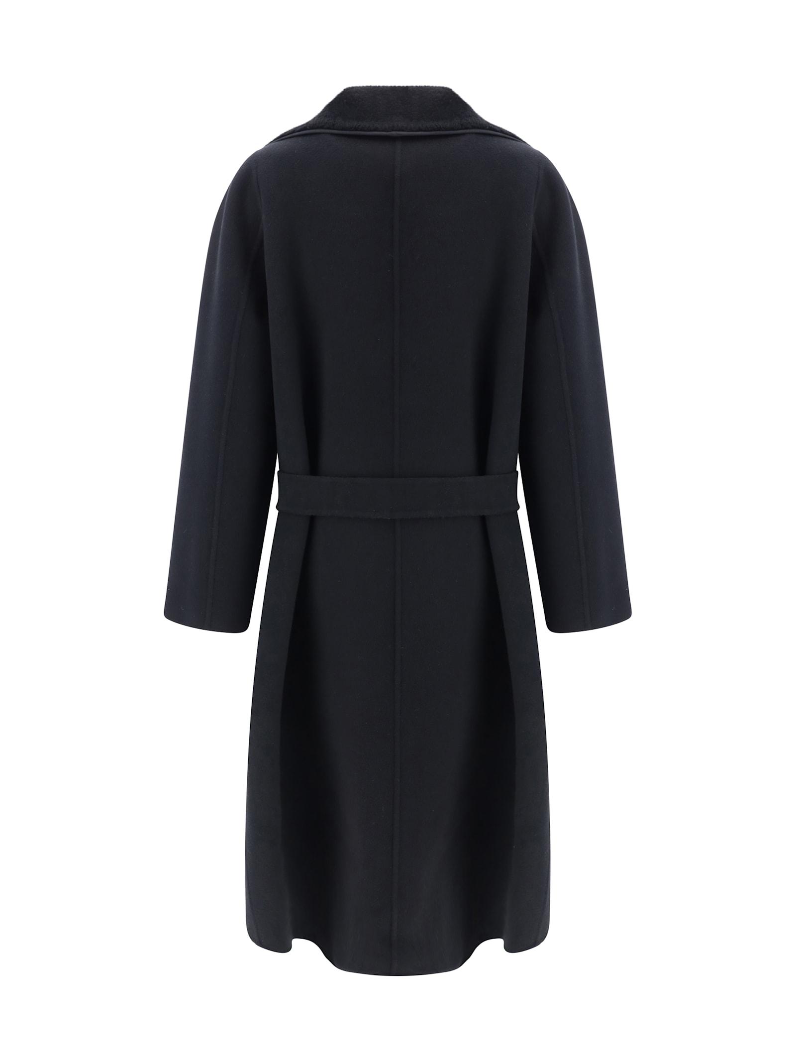 Shop Fendi Coat In Black/grey