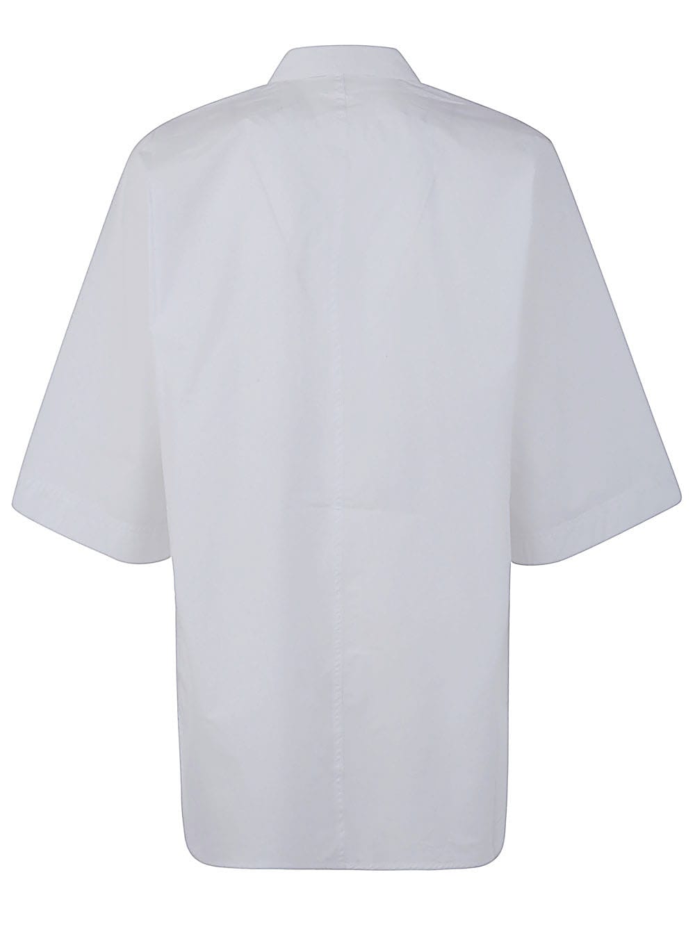 Shop Sofie D'hoore Short Sleeve Shirt With Front Placket In White