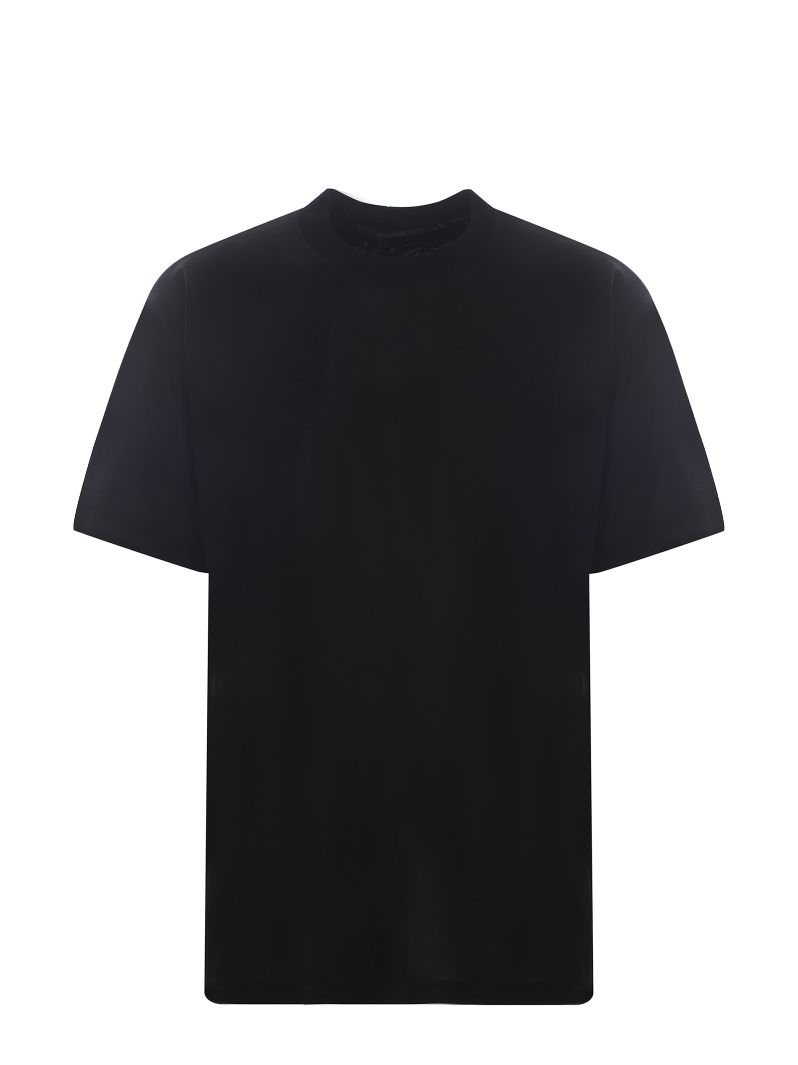 Shop Tagliatore T-shirt  Made Of Cotton In Black