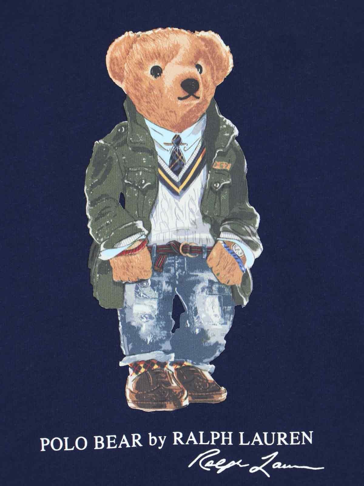 Shop Polo Ralph Lauren Polo Bear T-shirt In Blu