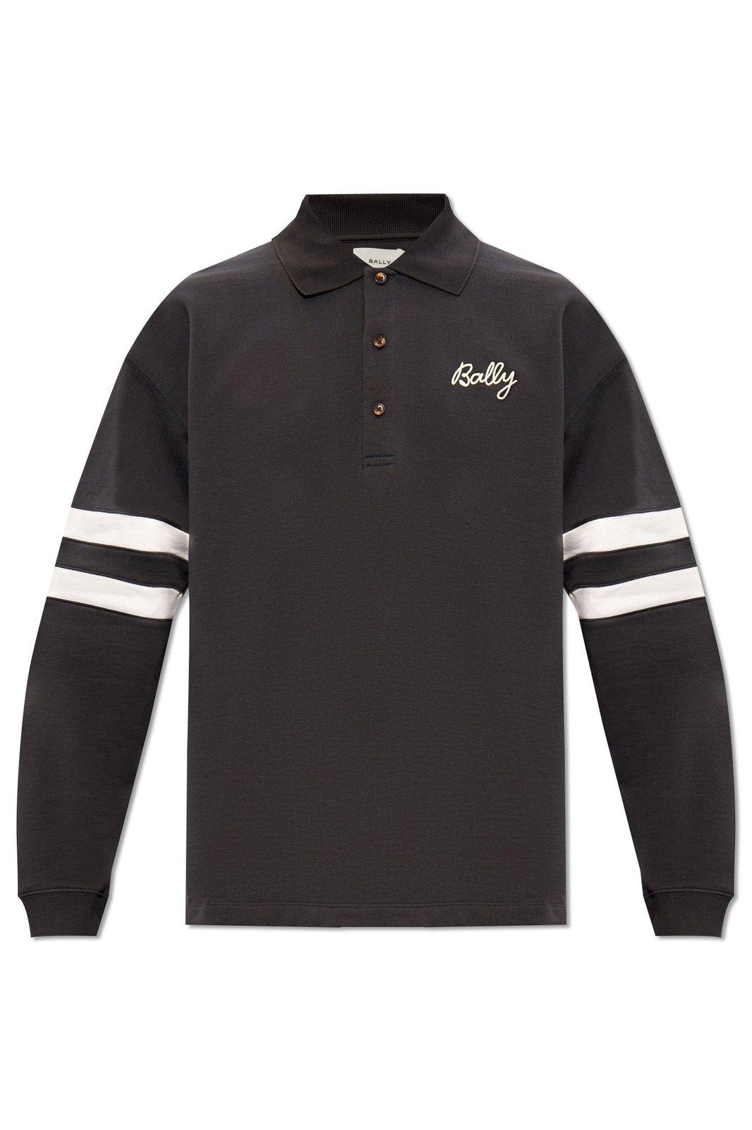 BALLY LOGO EMBROIDERED JERSEY POLO SHIRT