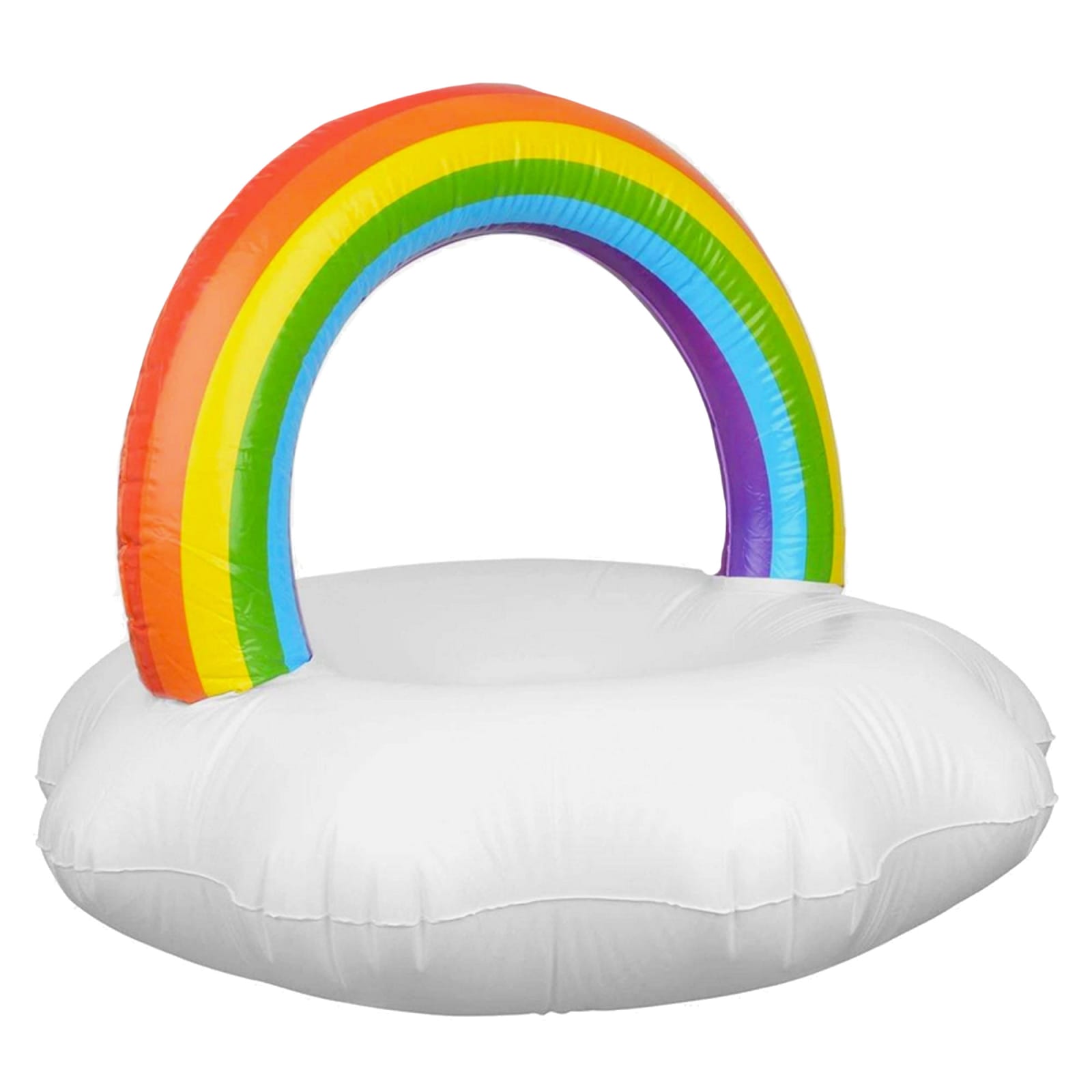 Mc2 Saint Barth Rainbow And Cloud Inflatable Float In White
