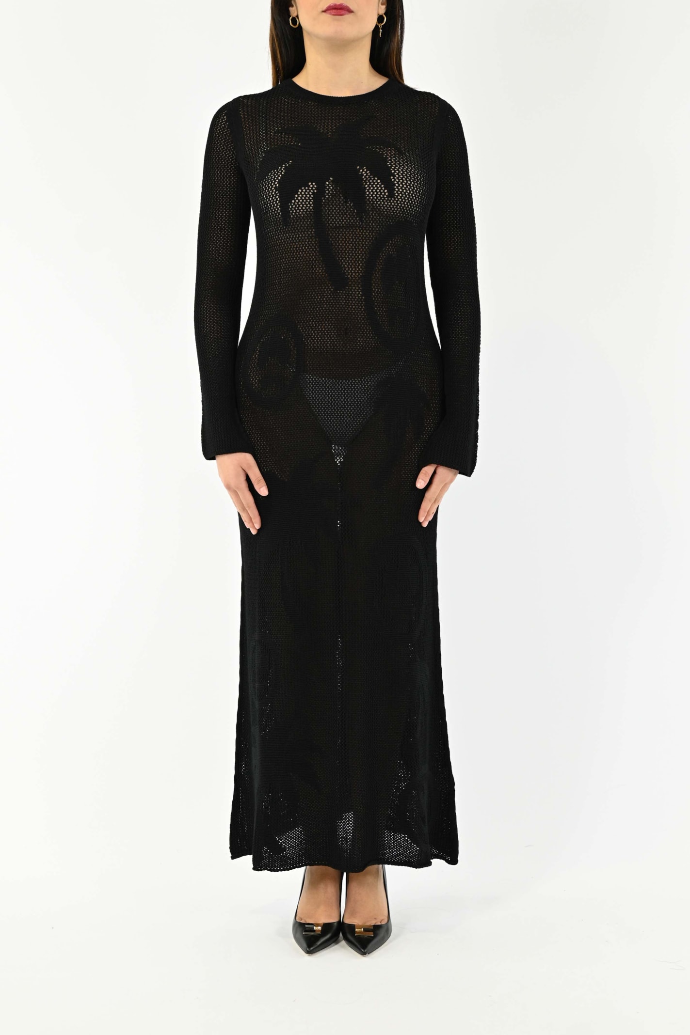 Barrow Knitwear Dress Woman In Nero