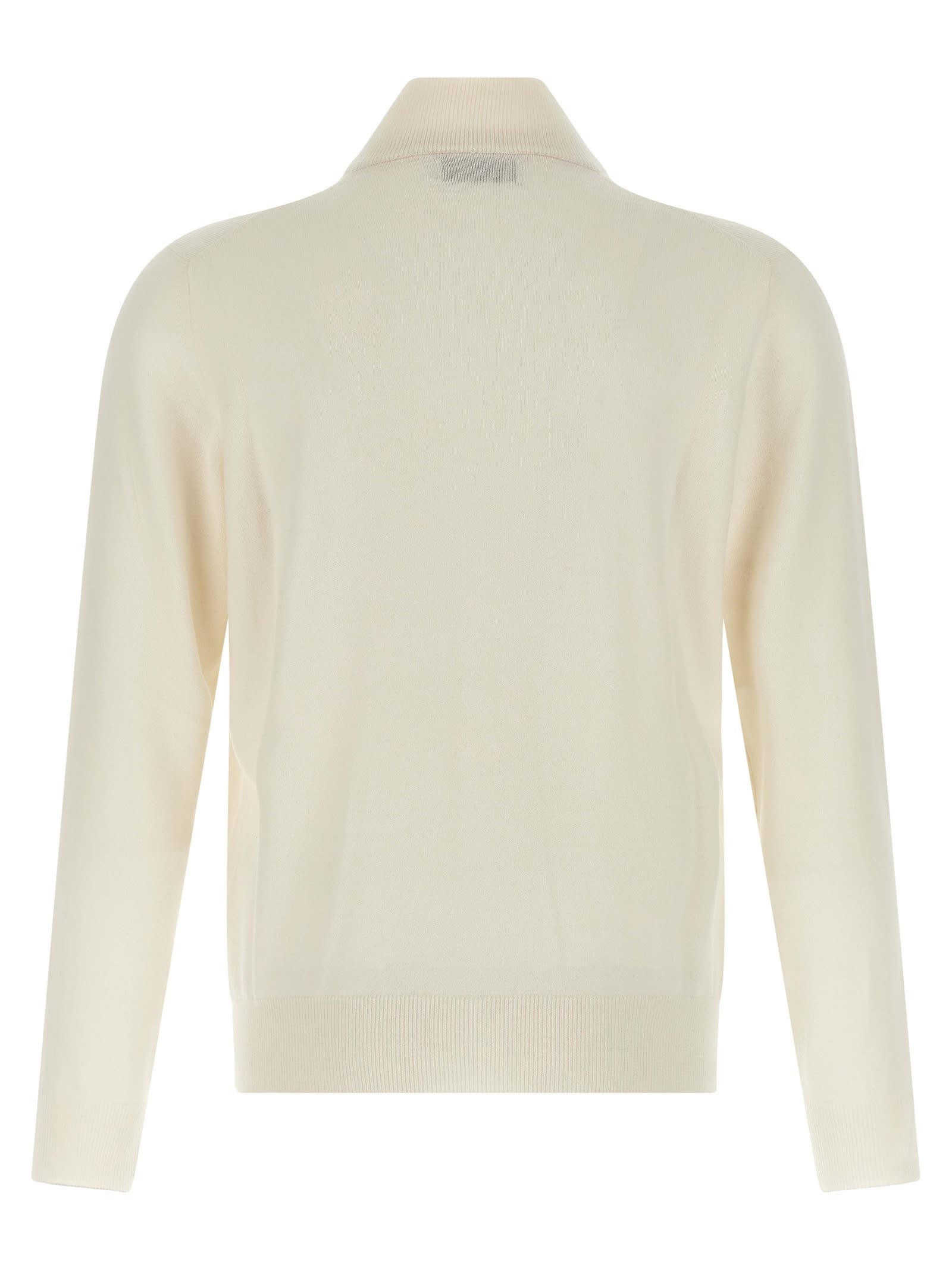 Brunello Cucinelli Cardigan Cashmere Sweaters And Cardigans White In Neutral
