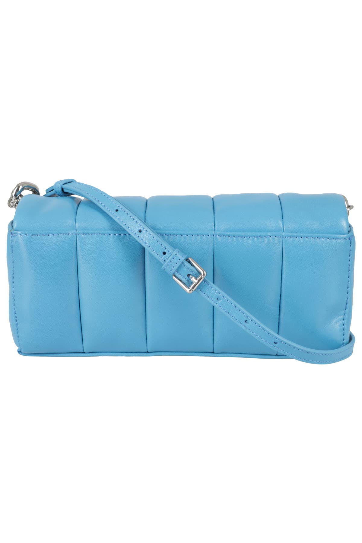 Shop Stand Studio Hera Panel Bag In Blue Silver