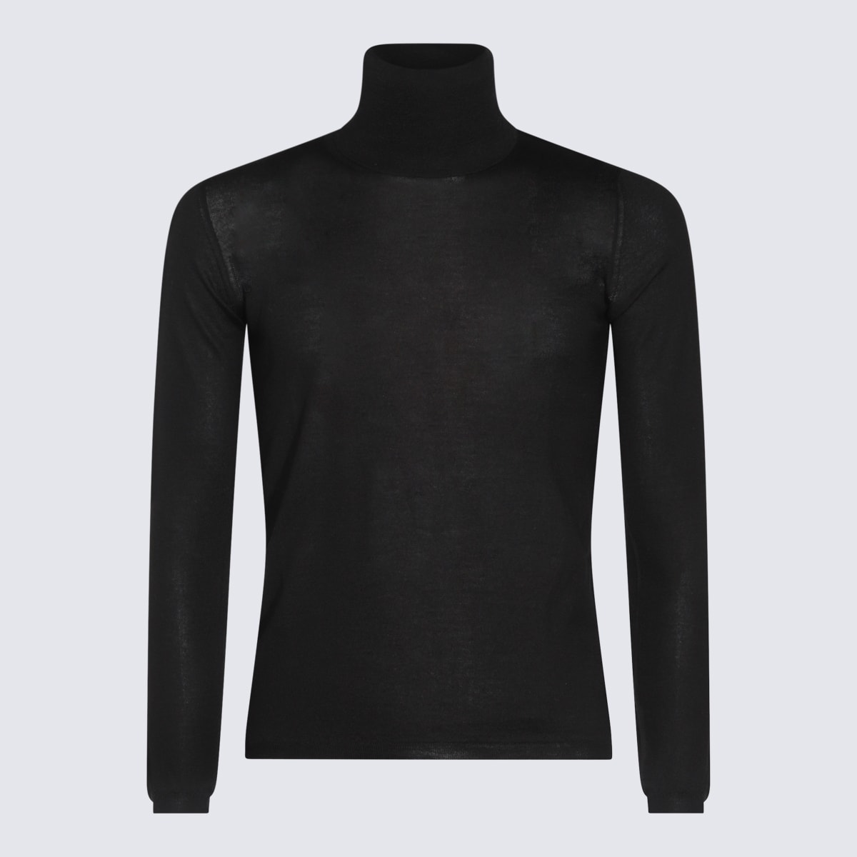 Black Wool Knitwear