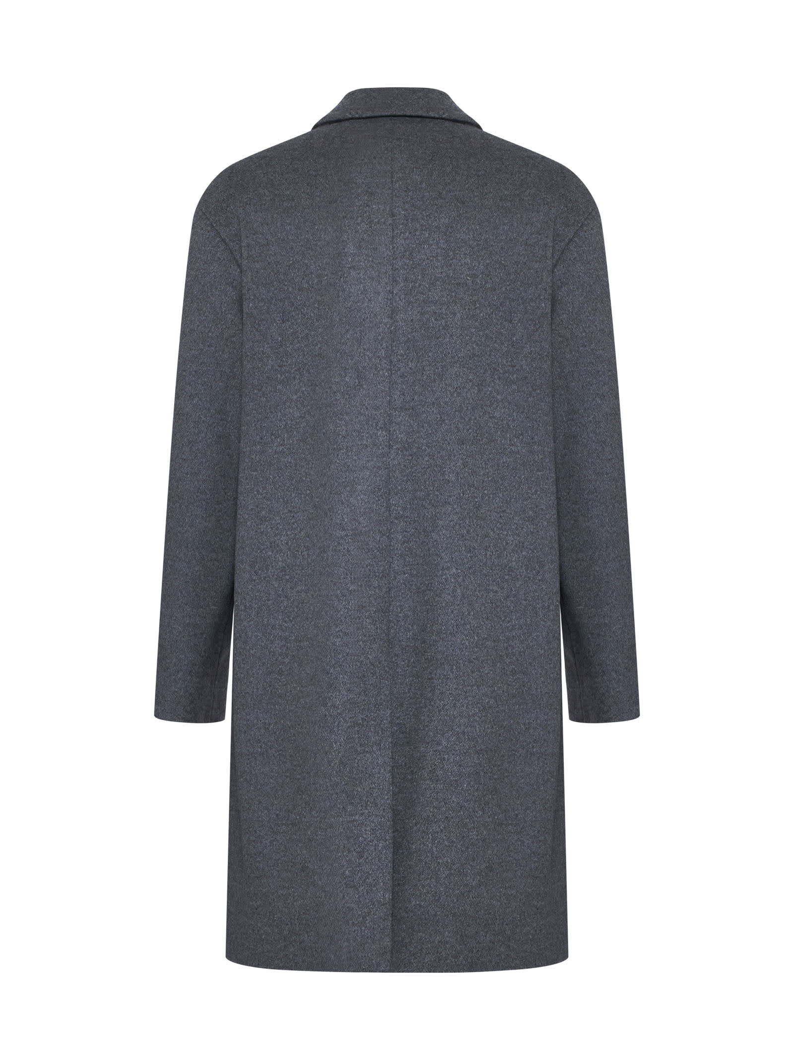 Shop Lardini Coat In Grigio Antracite