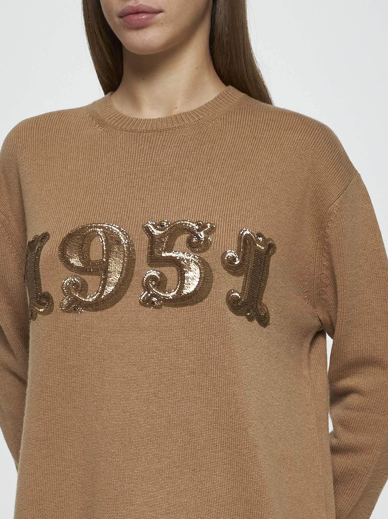 Shop Max Mara Plata Wool And Cashmere Sweater In Camel