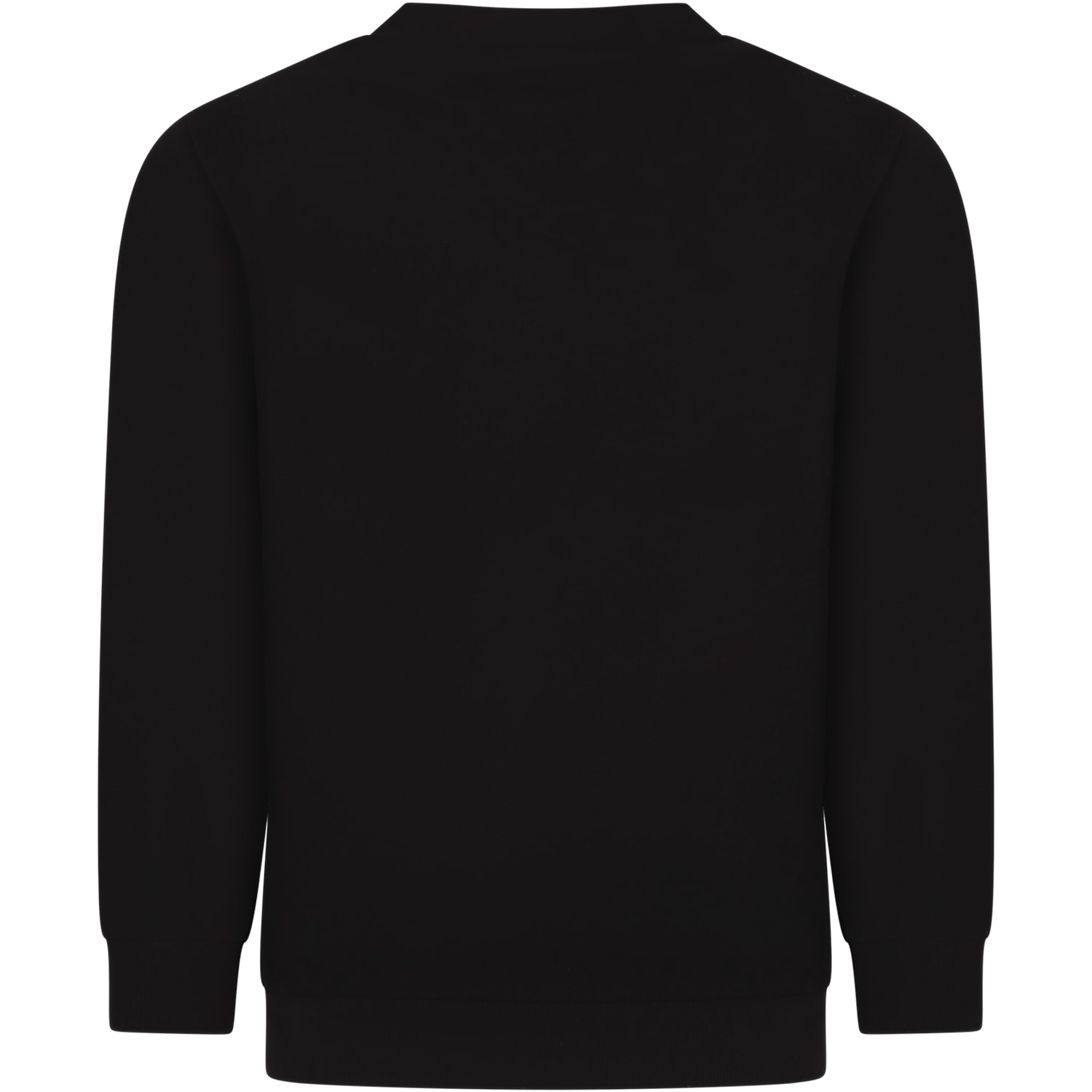 Balmain Black Sweat-shirt For Girl With Logo In Black