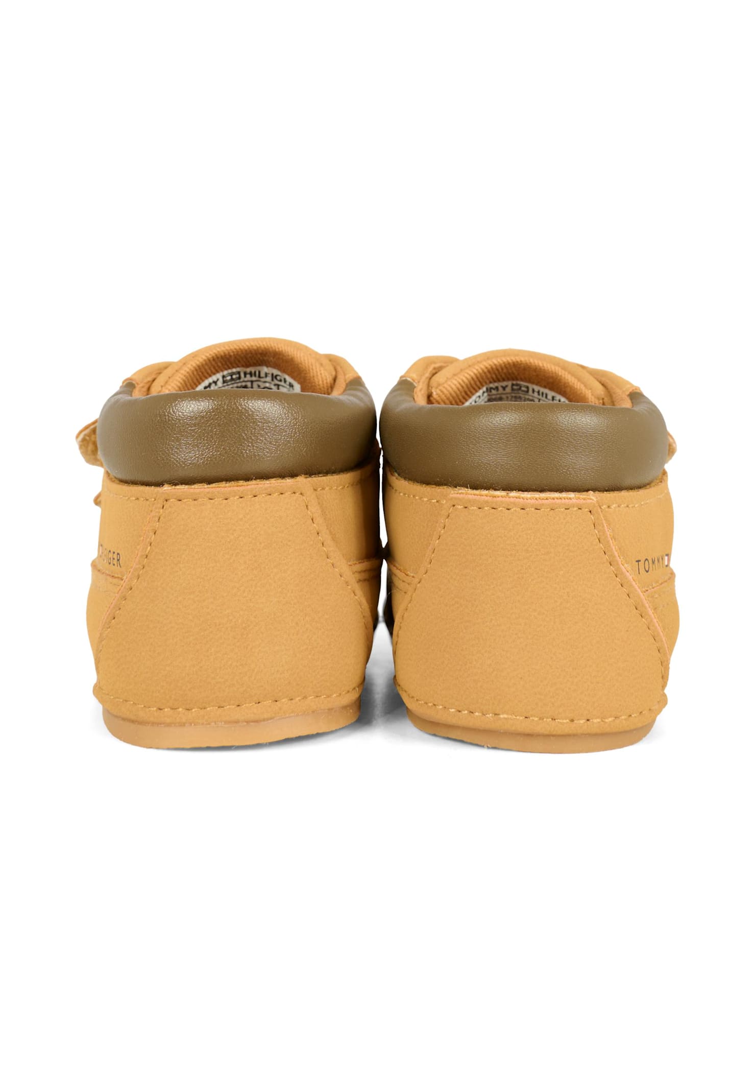 Tommy Hilfiger Brown Sneakers For Baby Boy Wth Logo In Brown