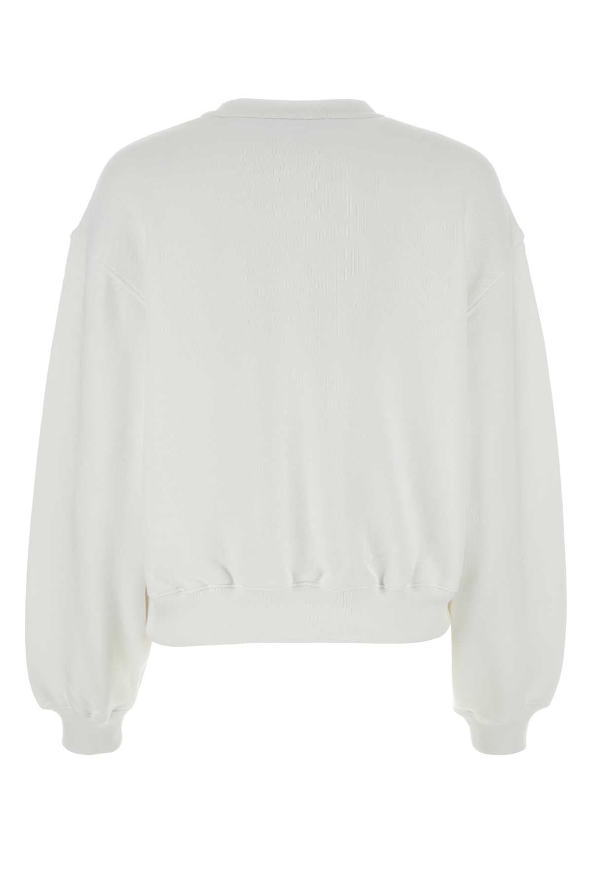 Shop Alexander Wang T White Cotton Sweatshirt