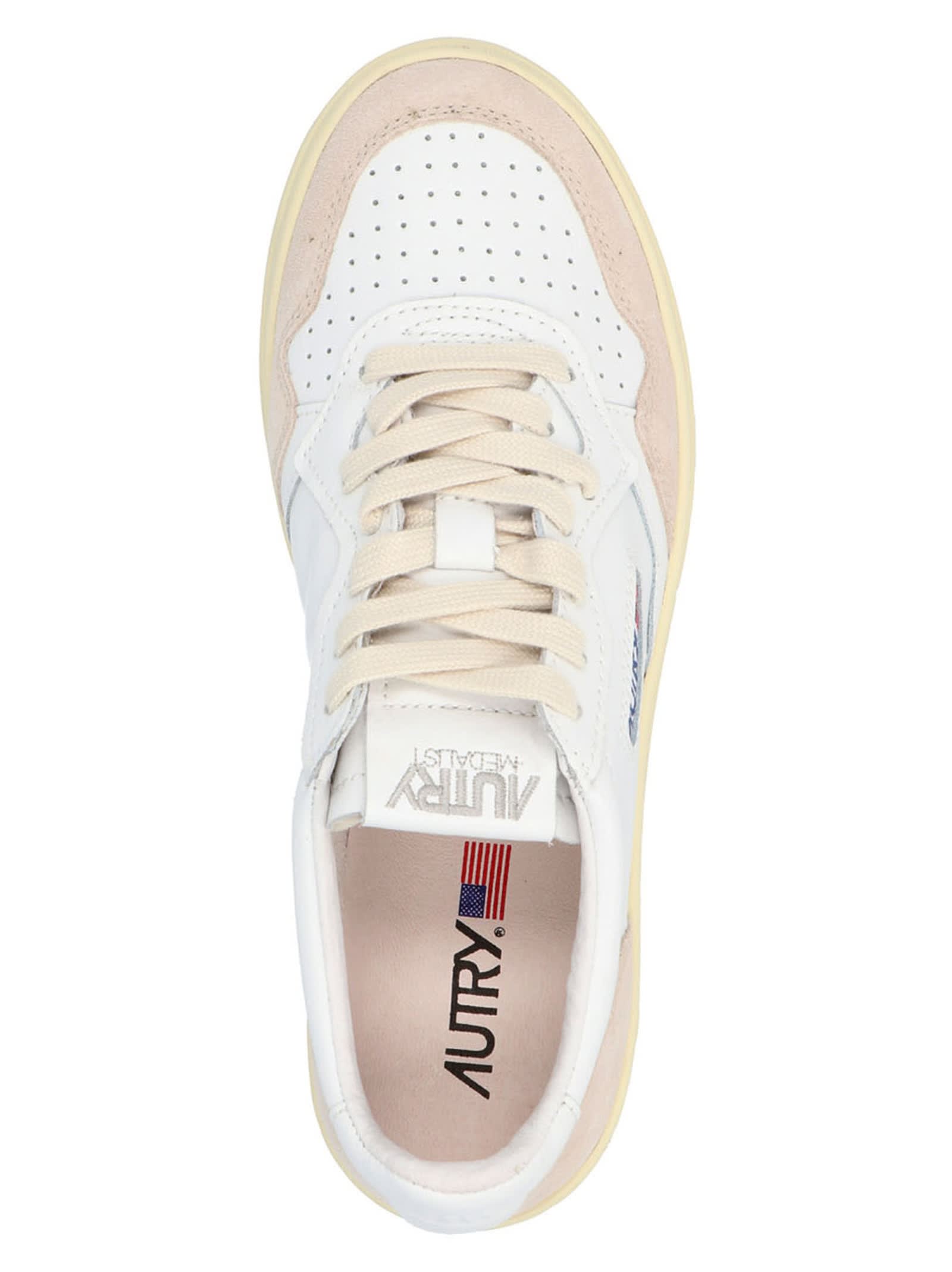 Shop Autry 01 Sneakers In White