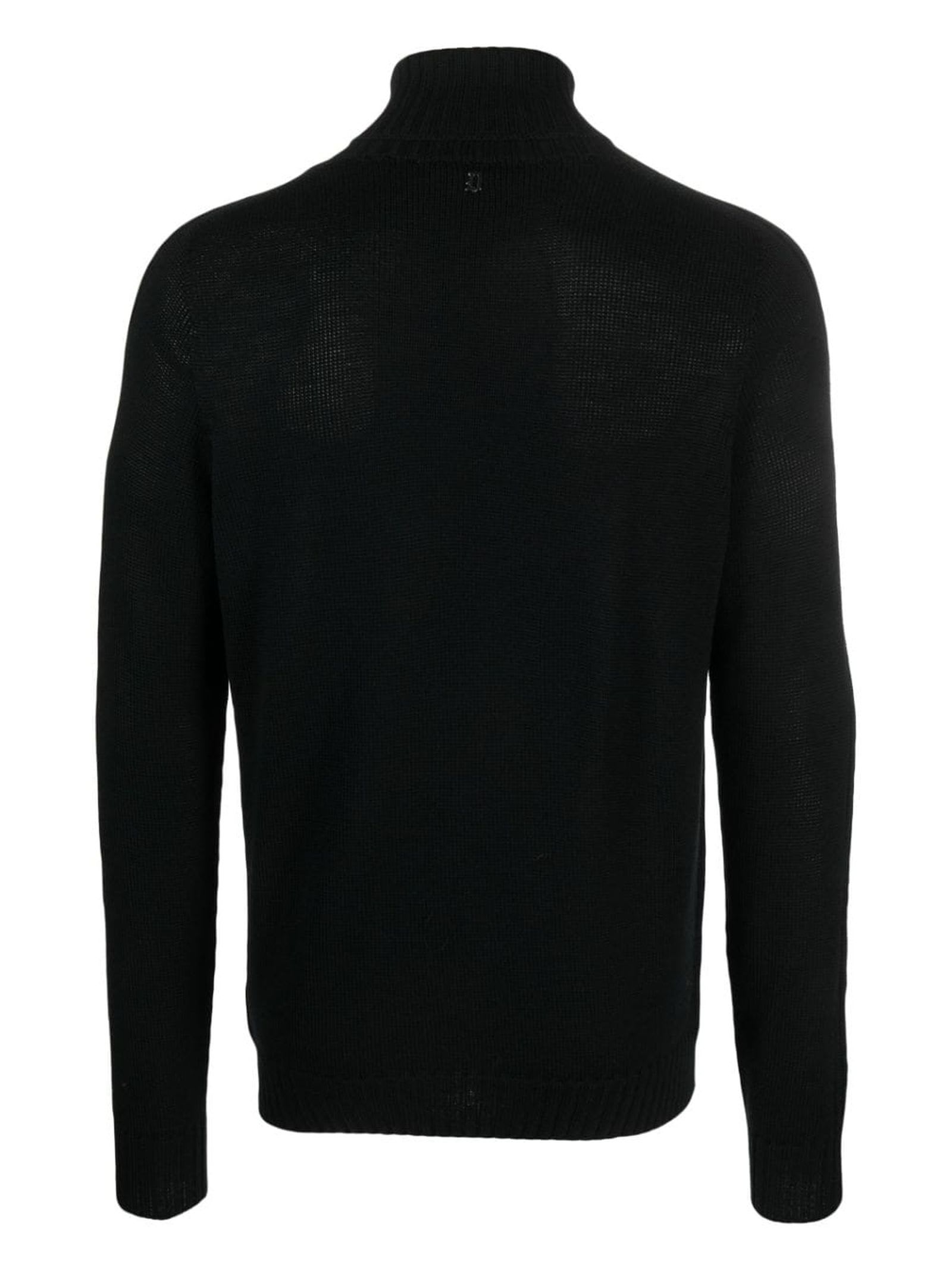 DONDUP BLACK WOOL JUMPER 