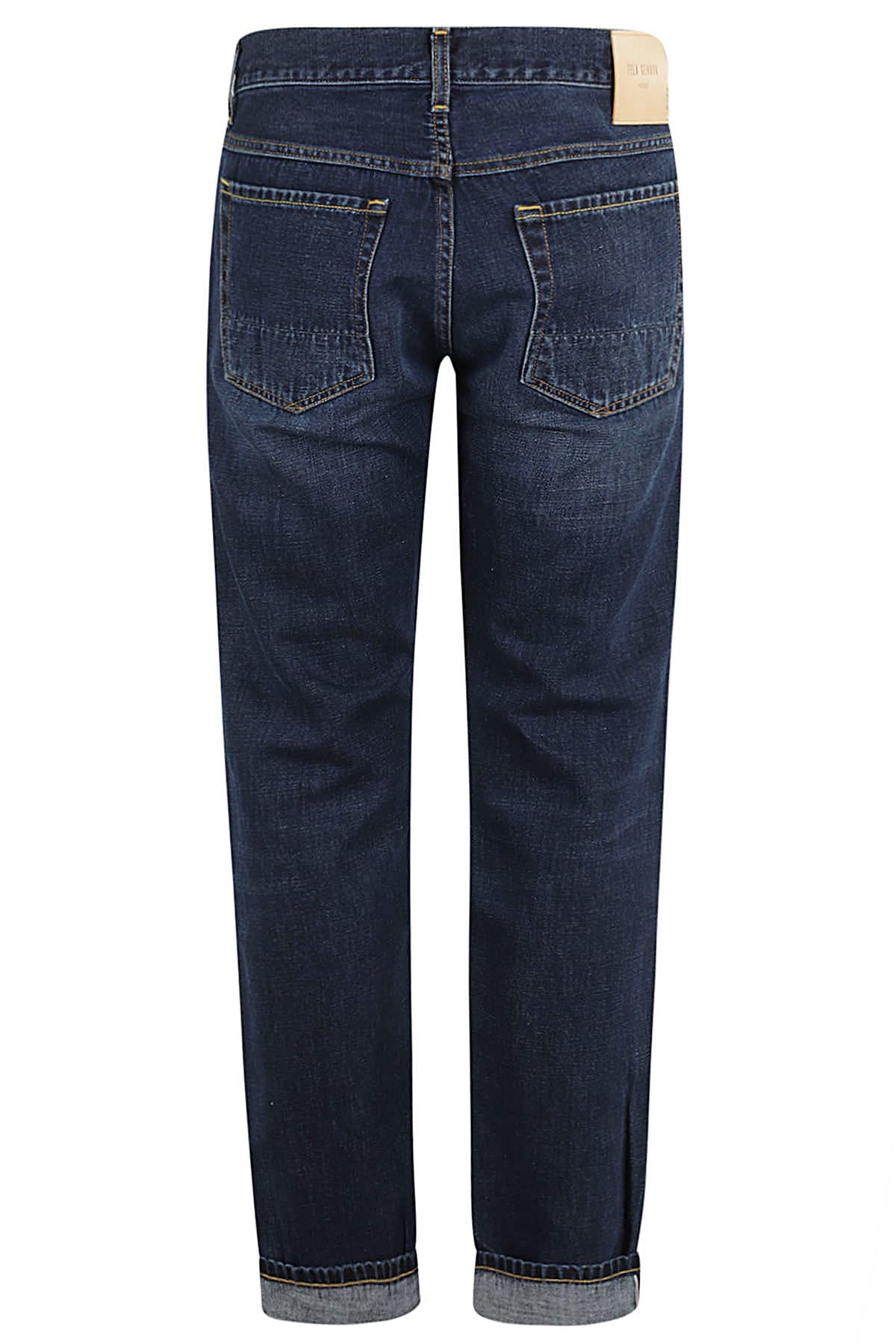 Shop Tela Genova Cosmy 2f Jeans Denim Scuro In Blue