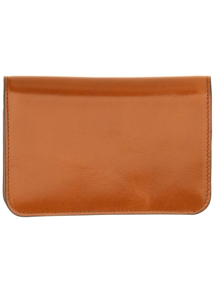 Shop Chloé Wallet With Logo In Buff