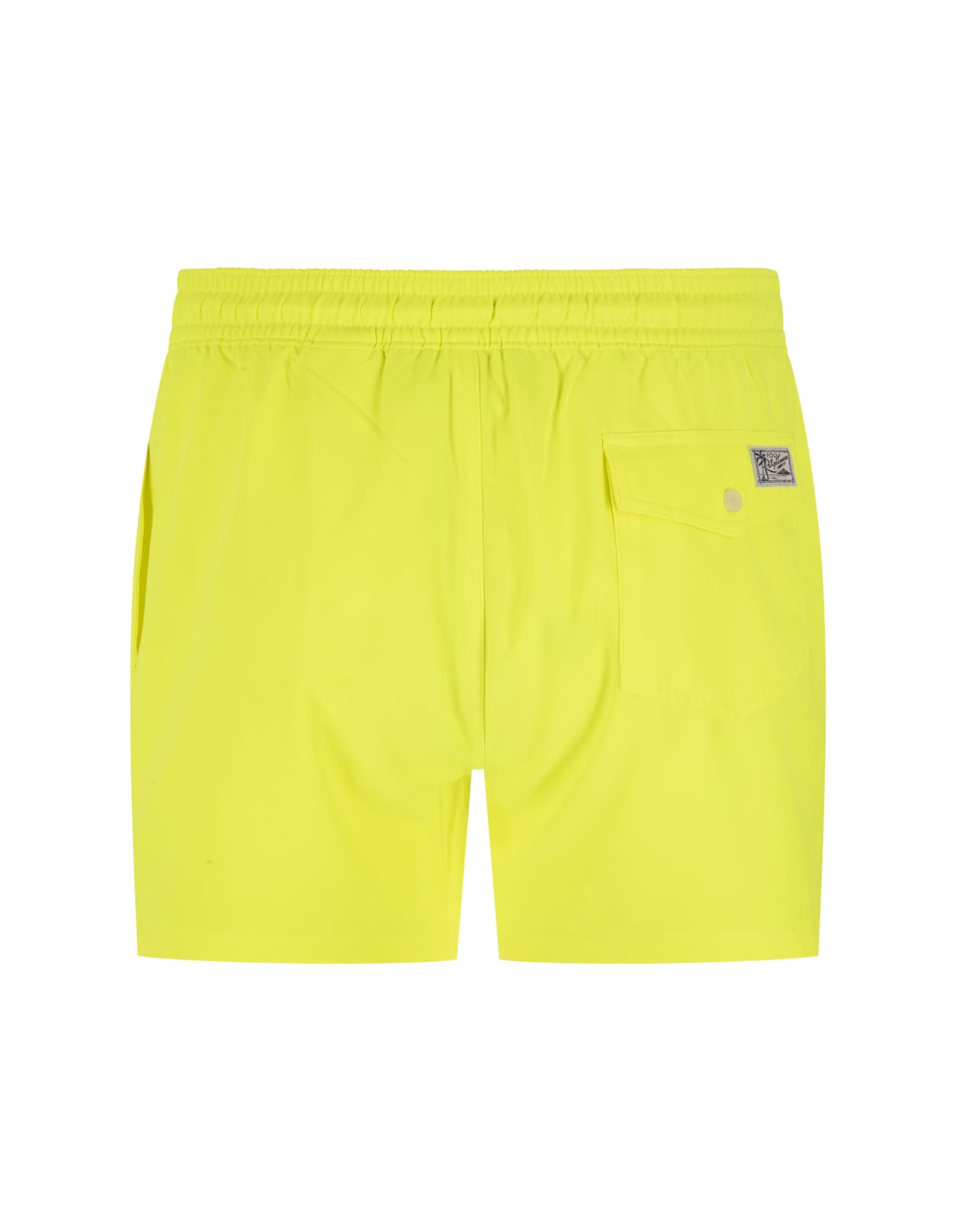 Ralph Lauren Fluo Yellow Swim Shorts With Embroidered Pony In Giallo ...