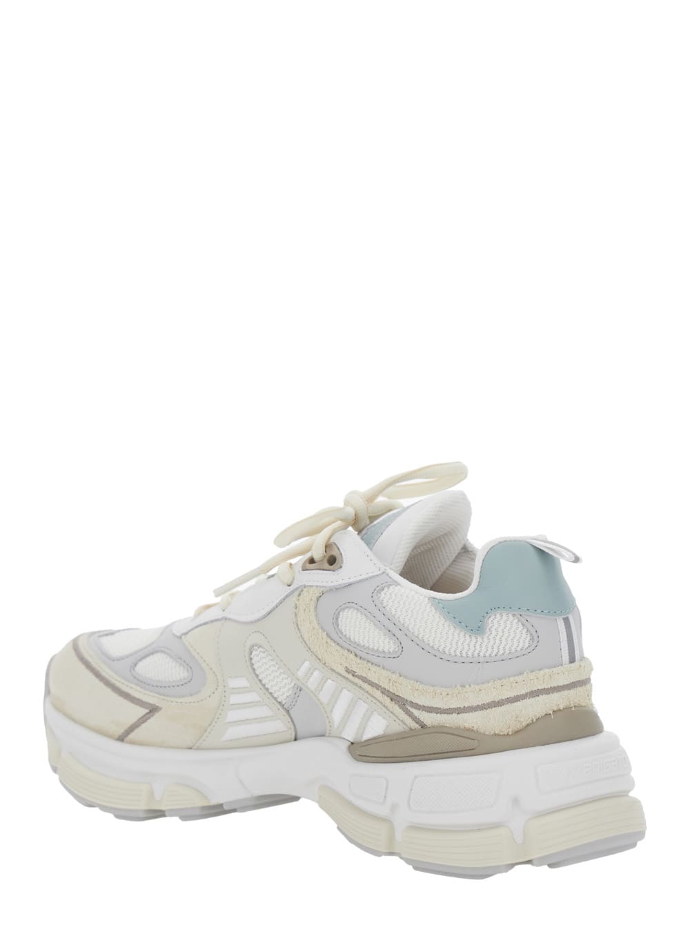 AXEL ARIGATO SPHERE RUNNING MULTICOLOR SNEAKERS WITH CHUNKY SOLE AND LOGO ON TONGUE IN LEATHER AND FABRIC BLEND W