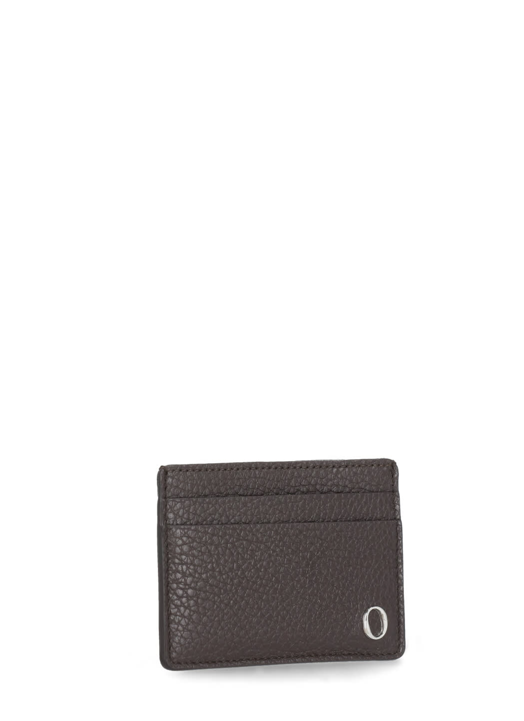 Shop Orciani Micron Leather Cards Holder In Brown