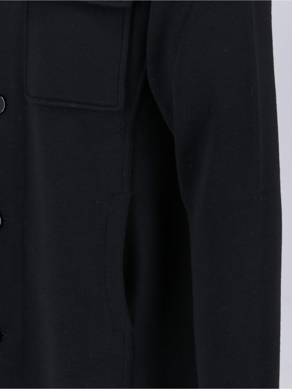 Lardini Relaxed Fit Jacket Front Pockets In Black