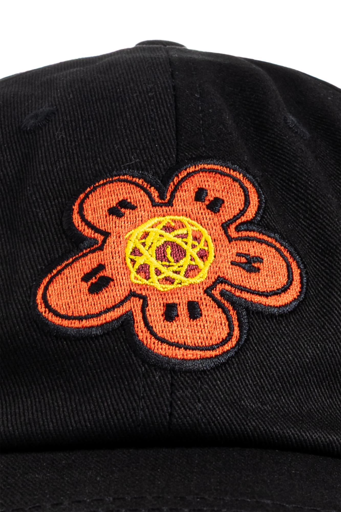 Kenzo Flower-embroidered Baseball Cap In Black