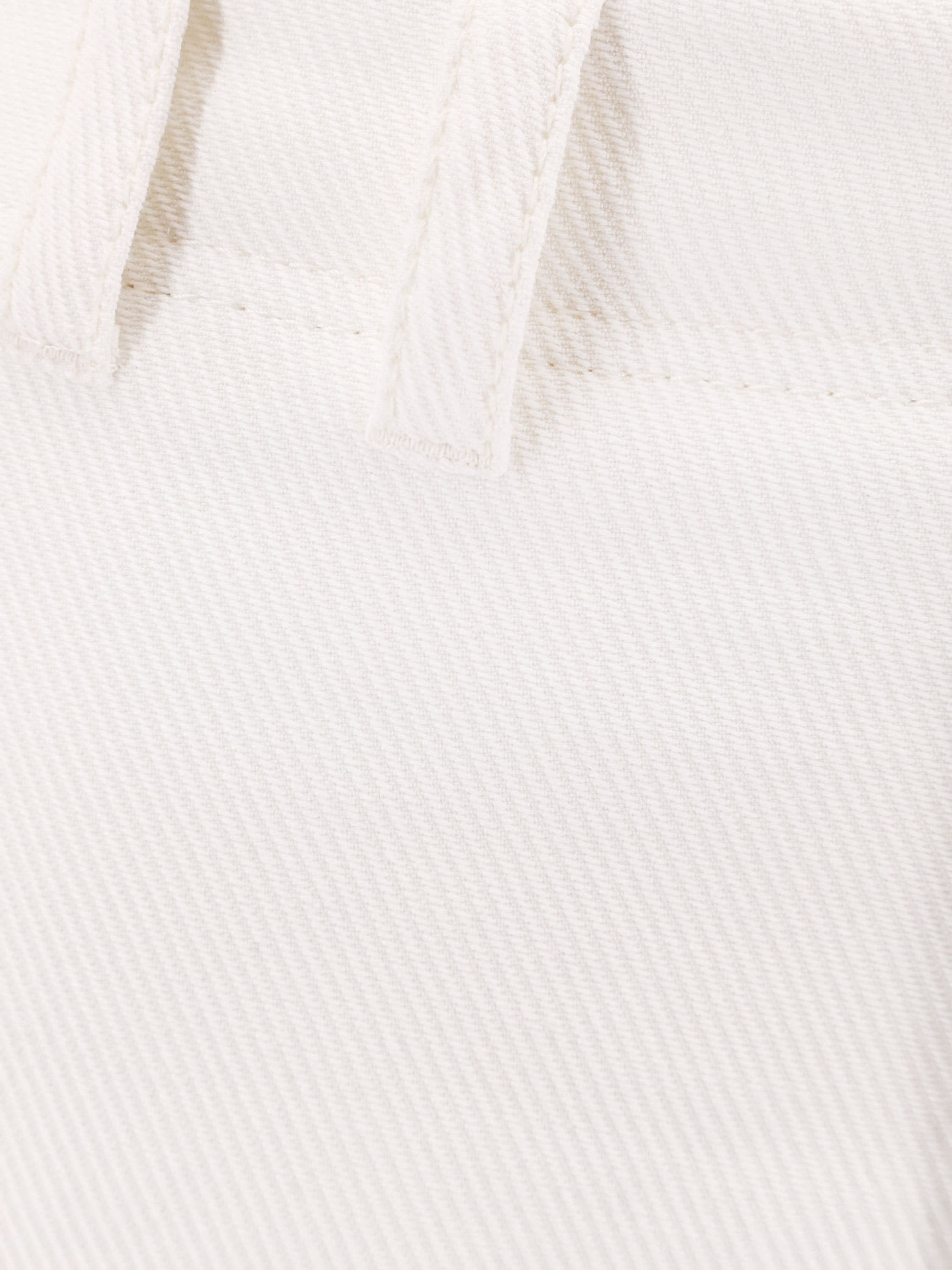 Shop Brunello Cucinelli Cotton And Linen Skirt With Diagonal Motif In White