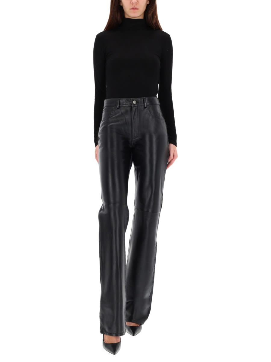 Haikure "bethany" Leather Pants In Black