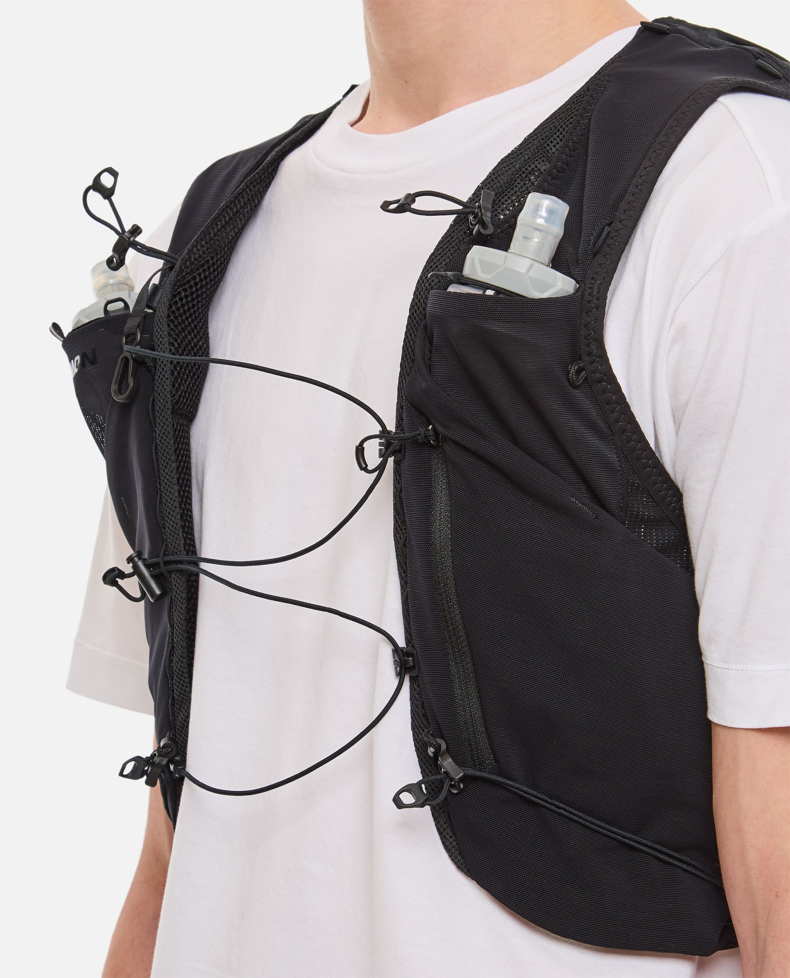 Shop Salomon Acs Skin 5 Set Vest In Black
