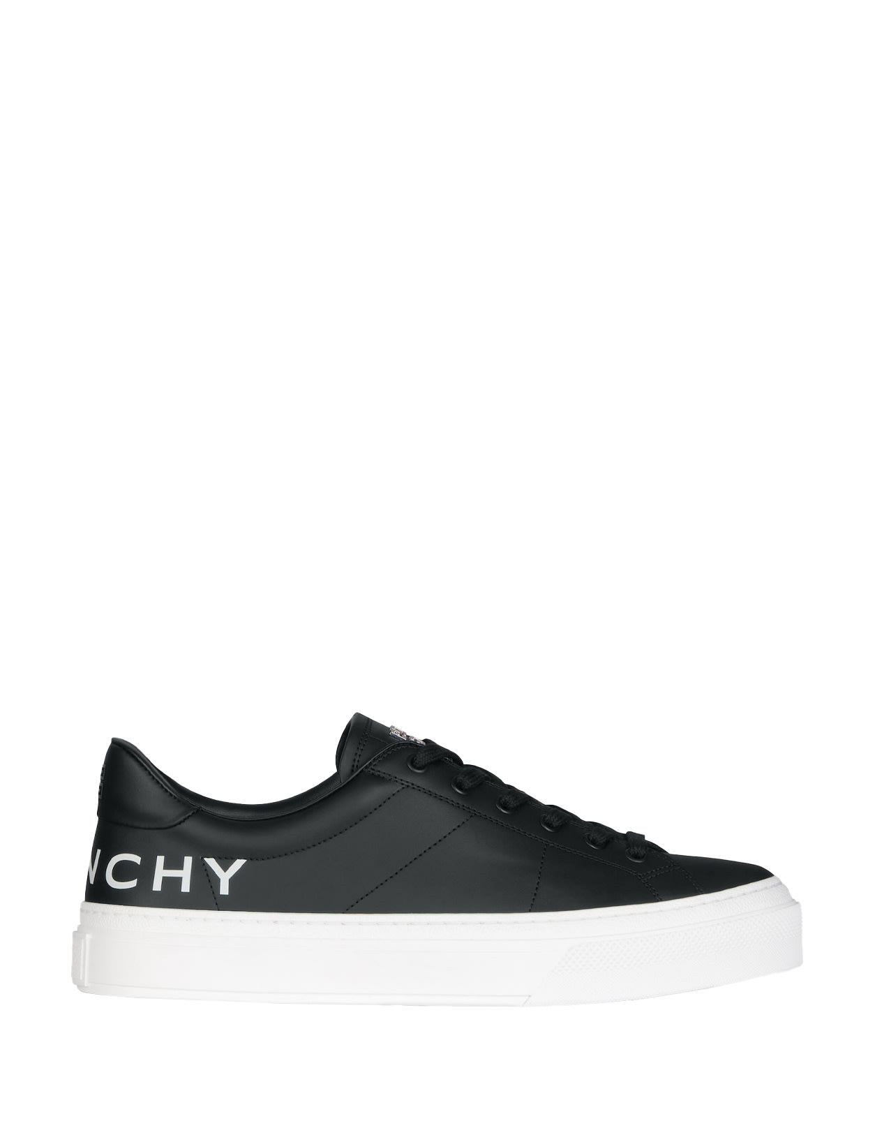 Shop Givenchy Black City Sport Sneakers With Printed Logo In Nero