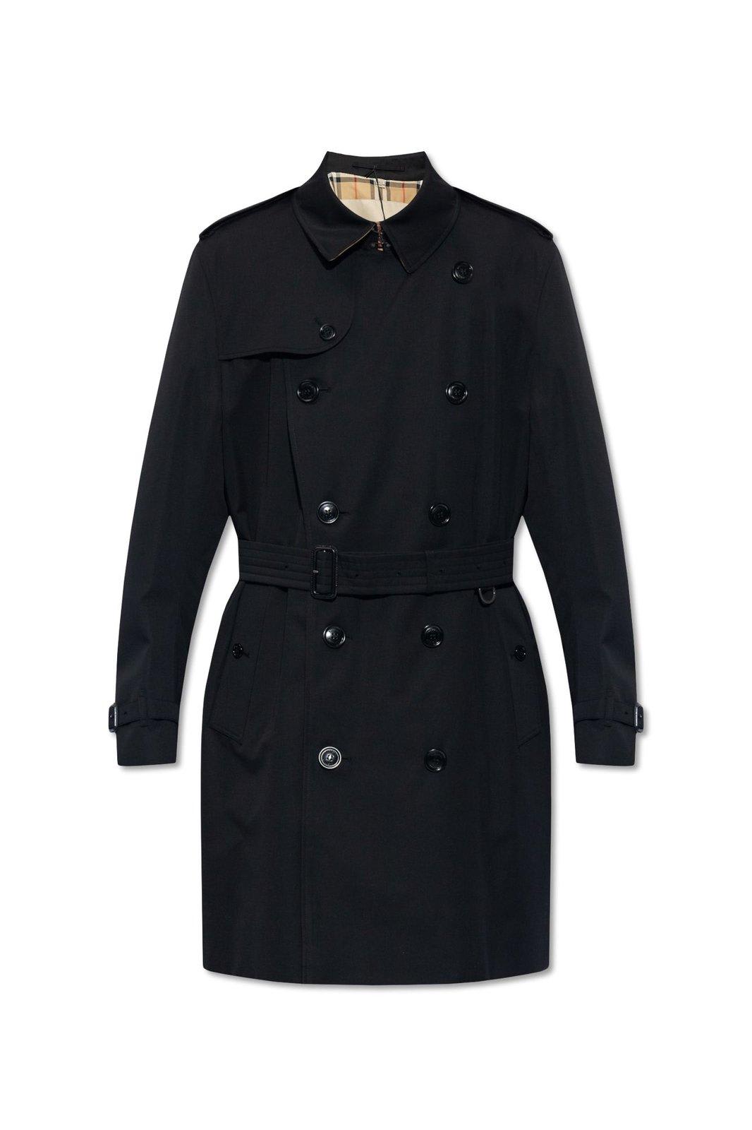 BURBERRY BELTED DOUBLE-BREASTED TRENCH COAT