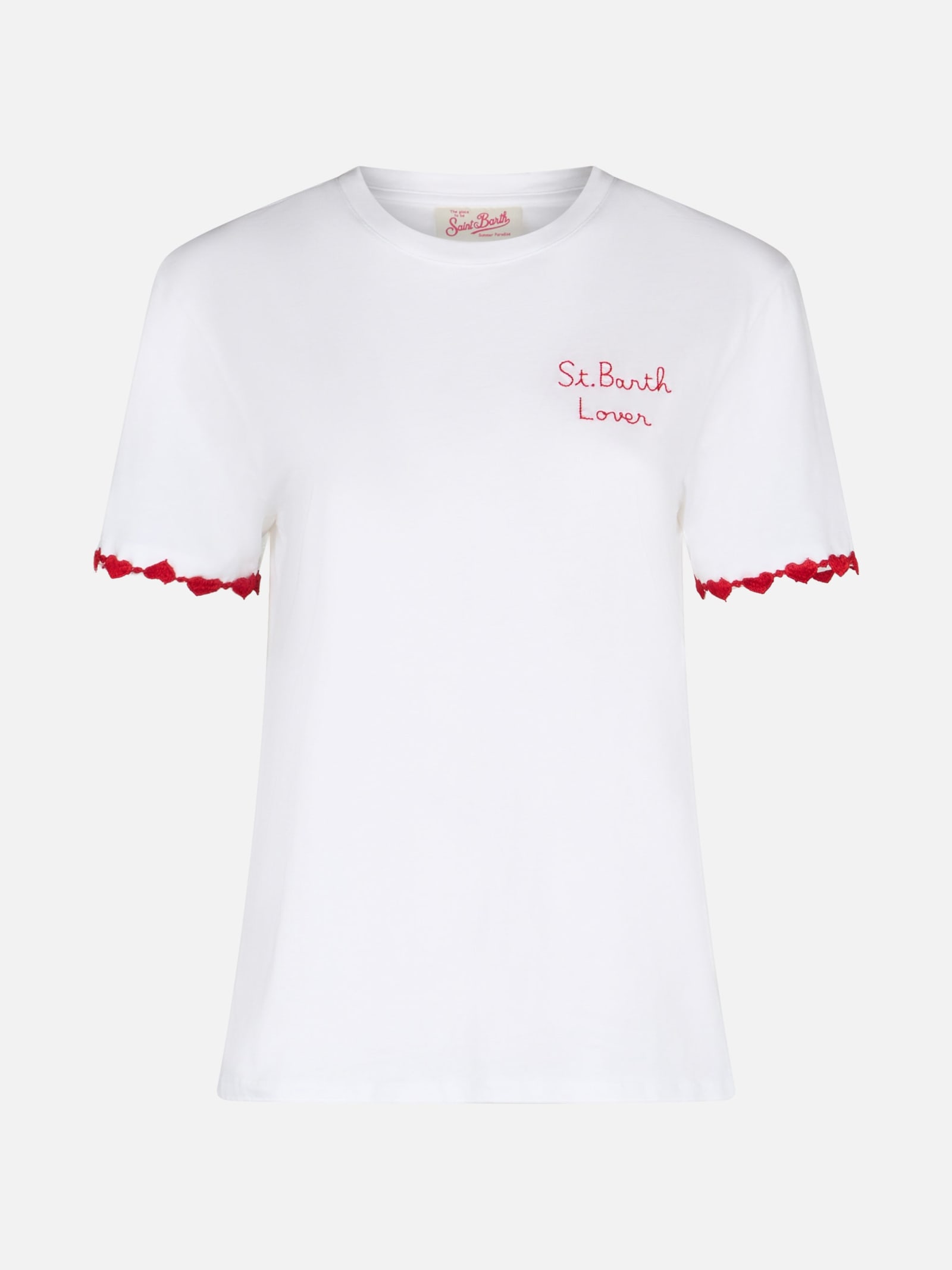 Mc2 Saint Barth Emilie Cotton T-shirt In White