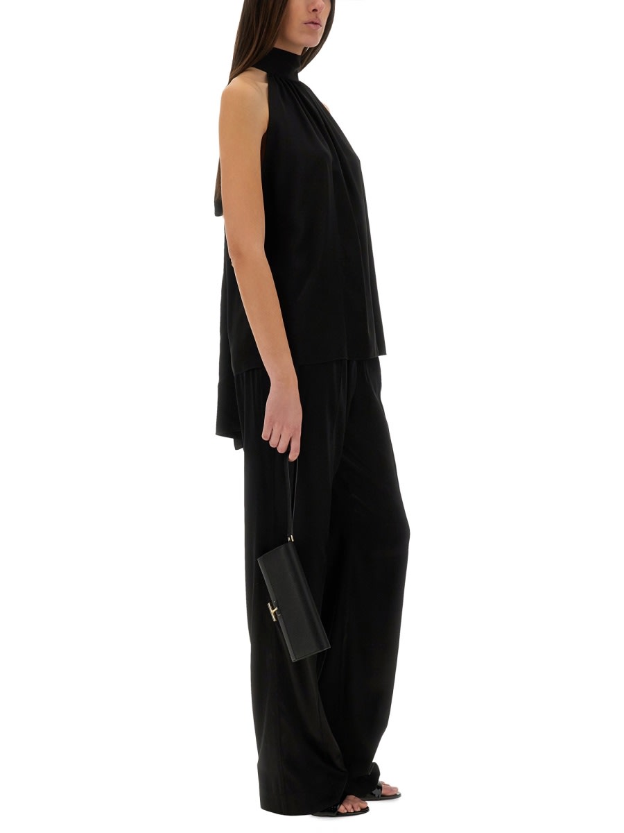 Tom Ford Sleeveless Lavalliere Blouse