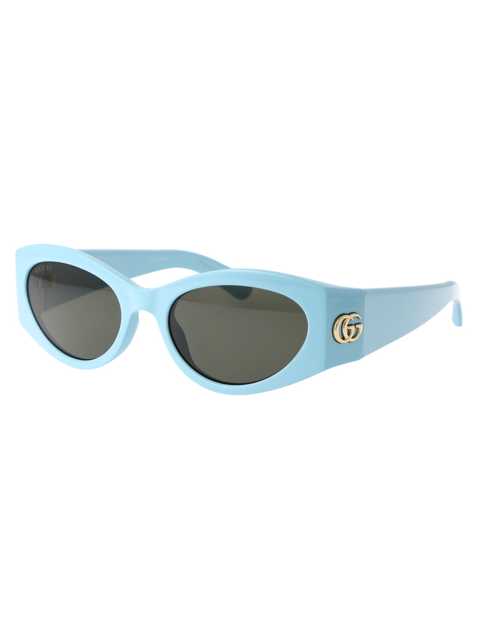 Shop Gucci Gg1401s Sunglasses In 004 Light Blue Light Blue Grey