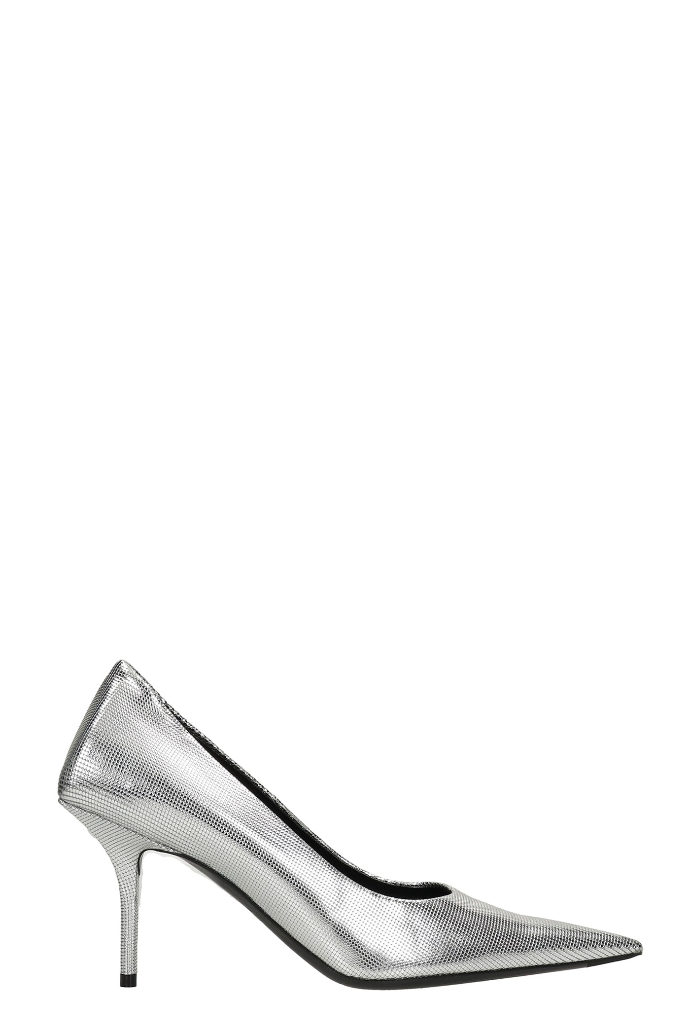 Balenciaga Pump Pumps In Silver Leather