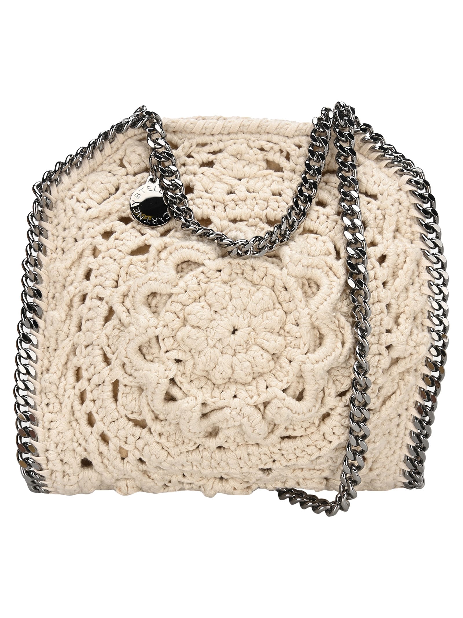 Stella Mccartney Falabella Tiny Tote In Ivory