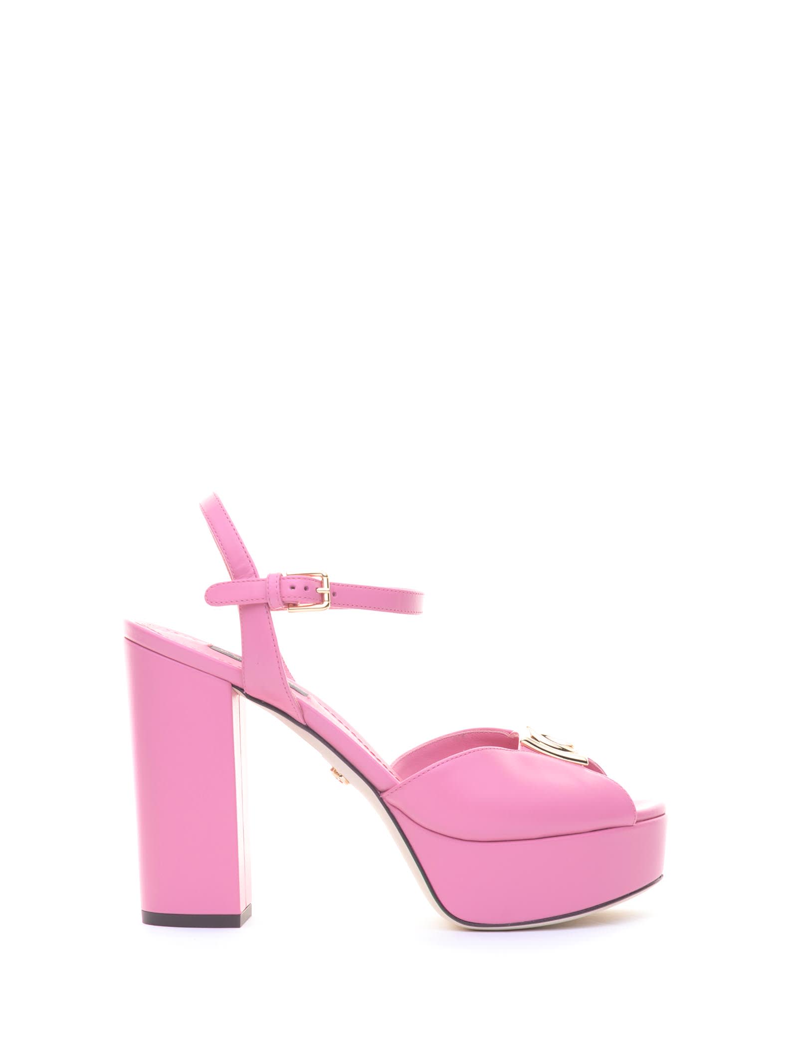 Dolce & Gabbana Platform Sandals In Rosa