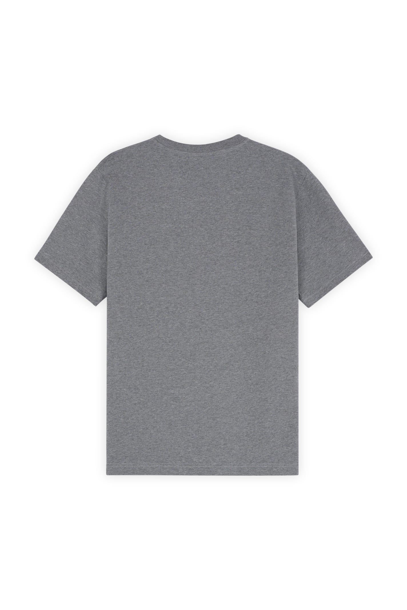 Shop Maison Kitsuné Bold Fox Head Patch Comfort Tee Shirt In Medium Grey Melange