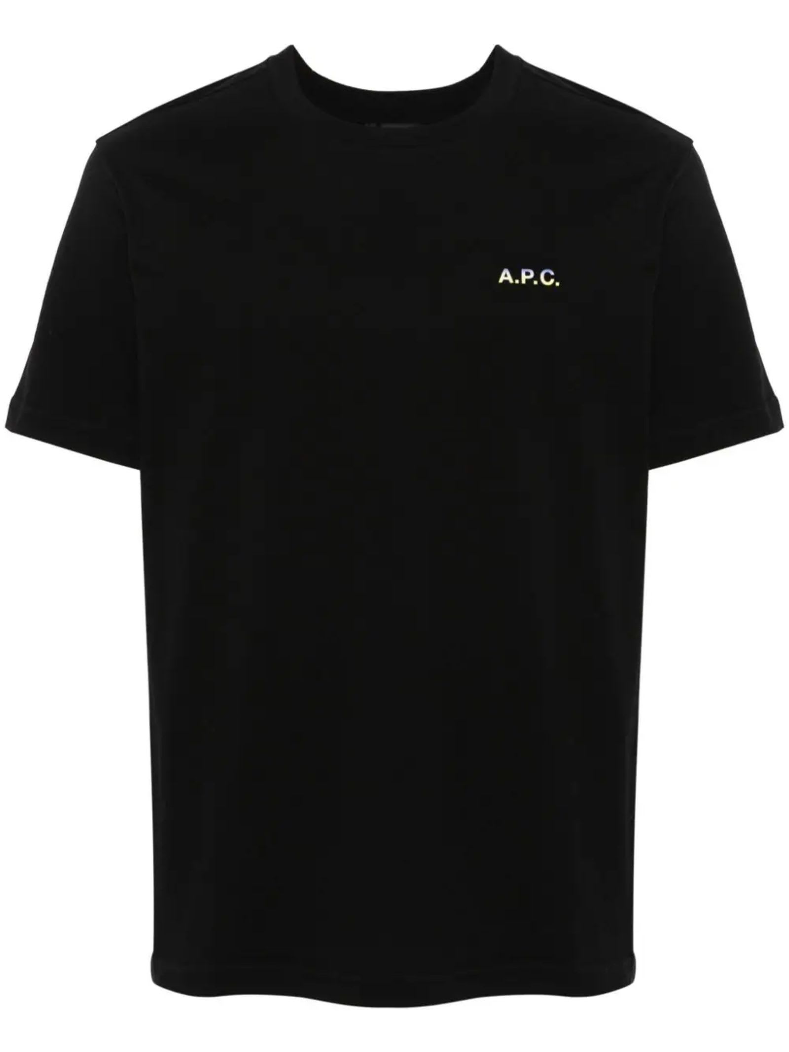 Shop Apc A.p.c. T-shirts And Polos Black