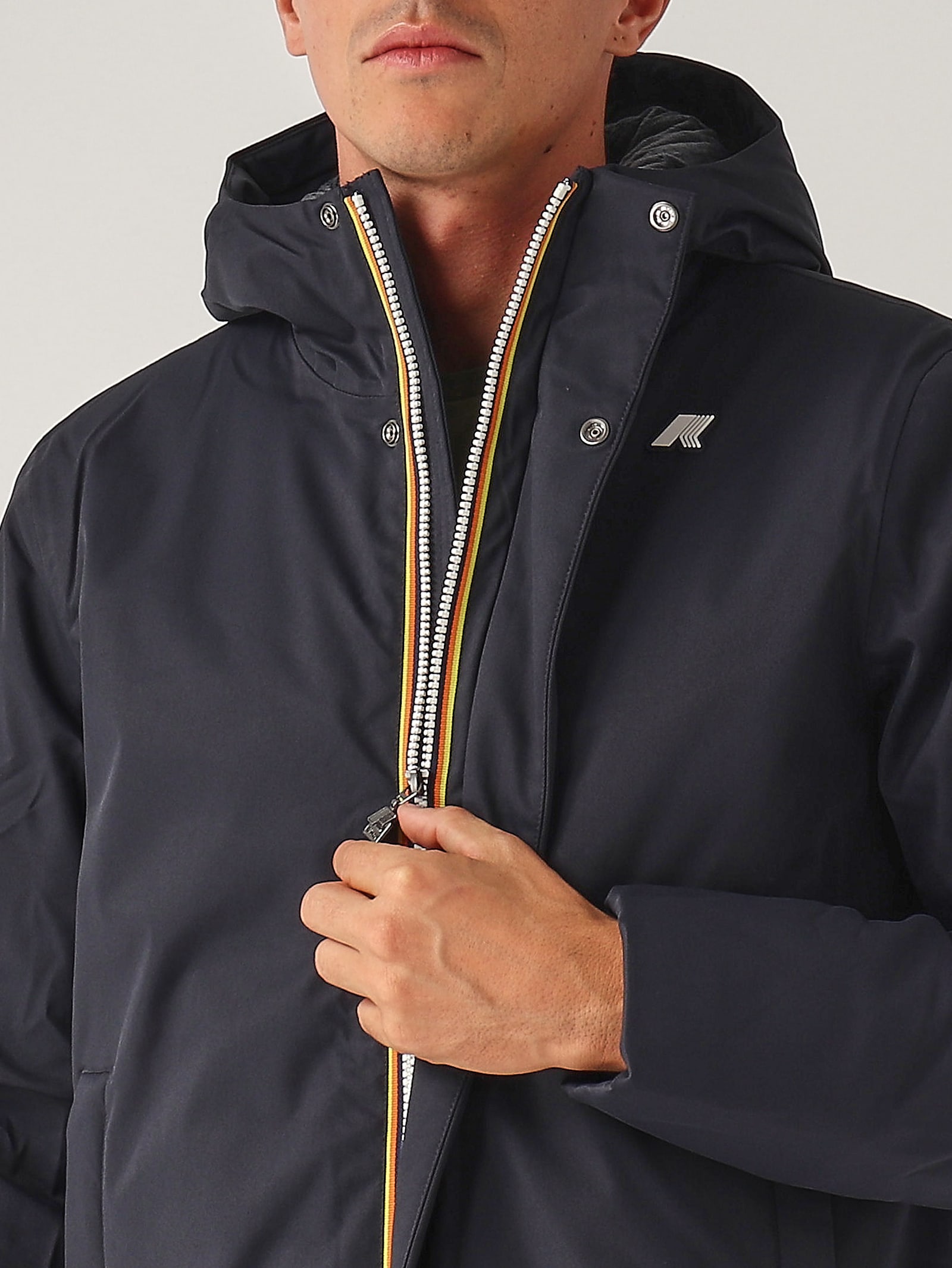 Shop K-way Jacko Twill Marmotta Jacket In Navy